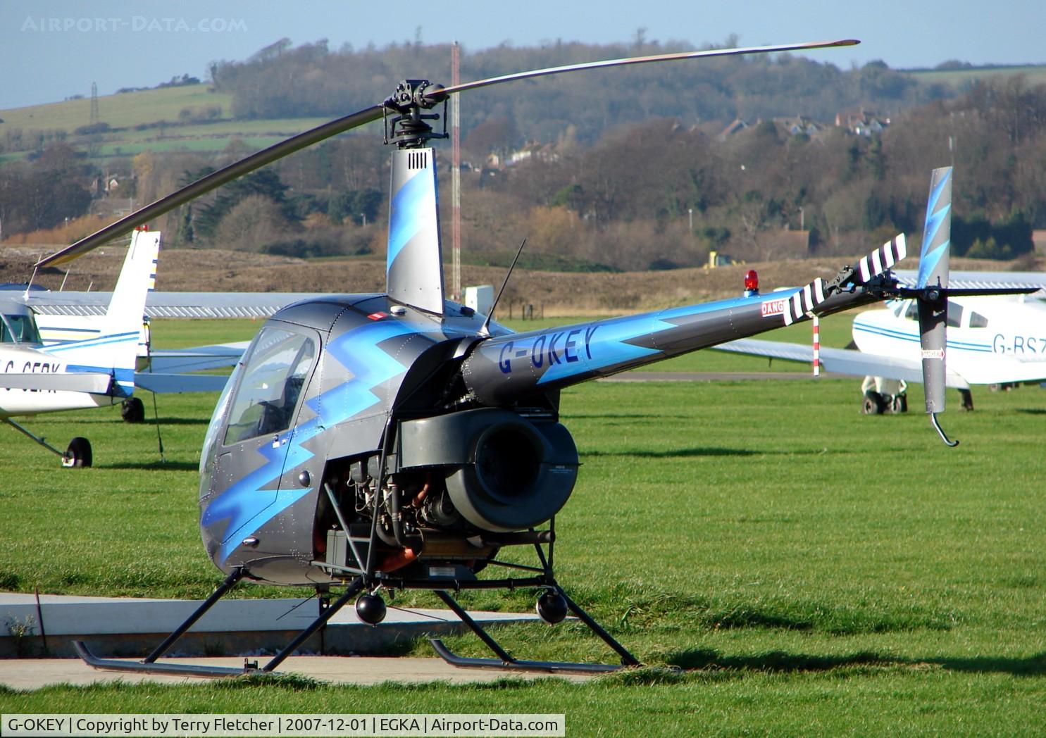 G-OKEY, 1991 Robinson R22 Beta C/N 2004, Robinson R22 Beta at Shoreham Airport