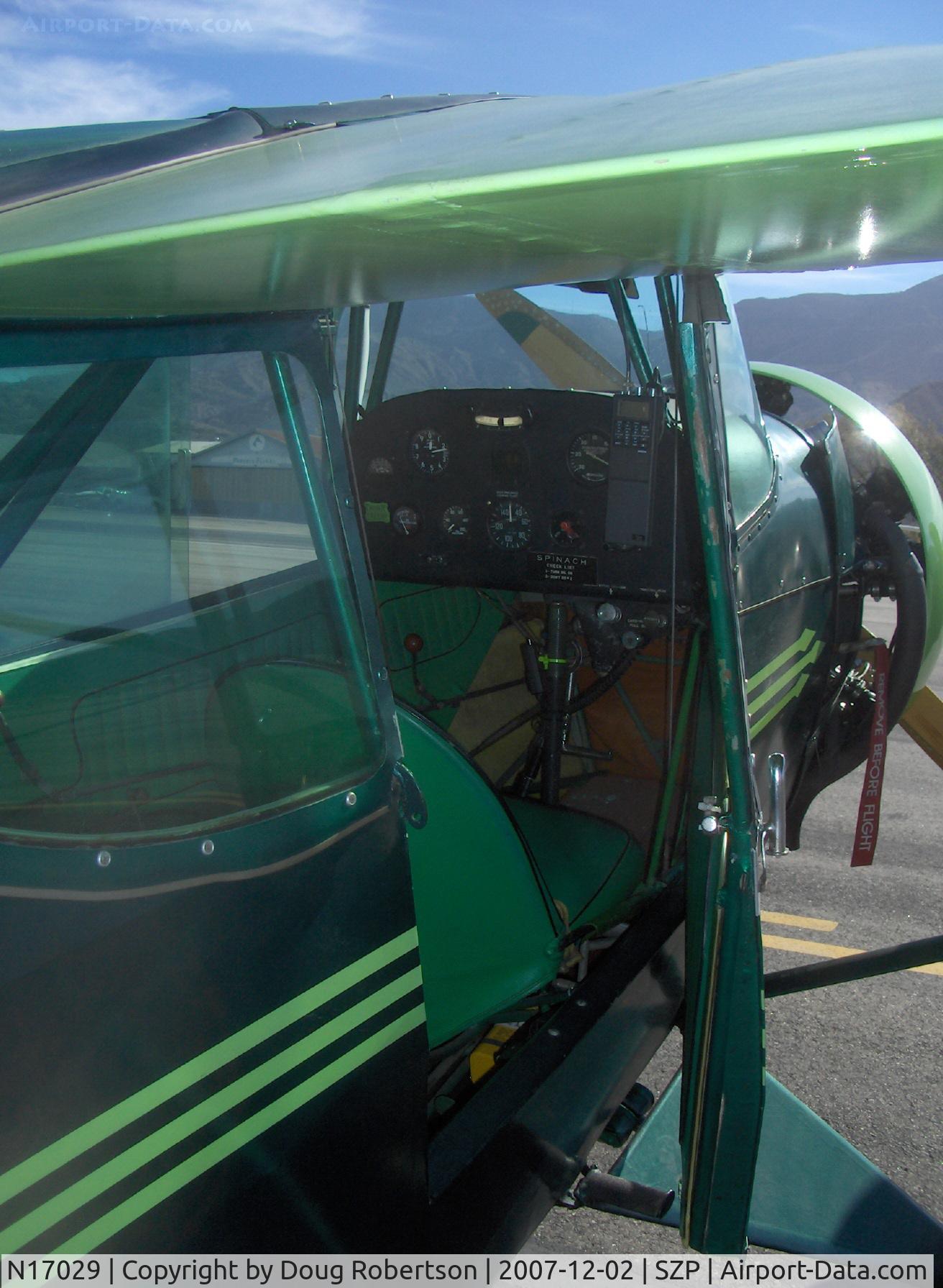 N17029, 1936 Porterfield 35-70 Flyabout C/N 229, 1936 Porterfield 35-70 FLYABOUT 'Spinach', LeBlond 70 Hp 5 cylinder radial, panel