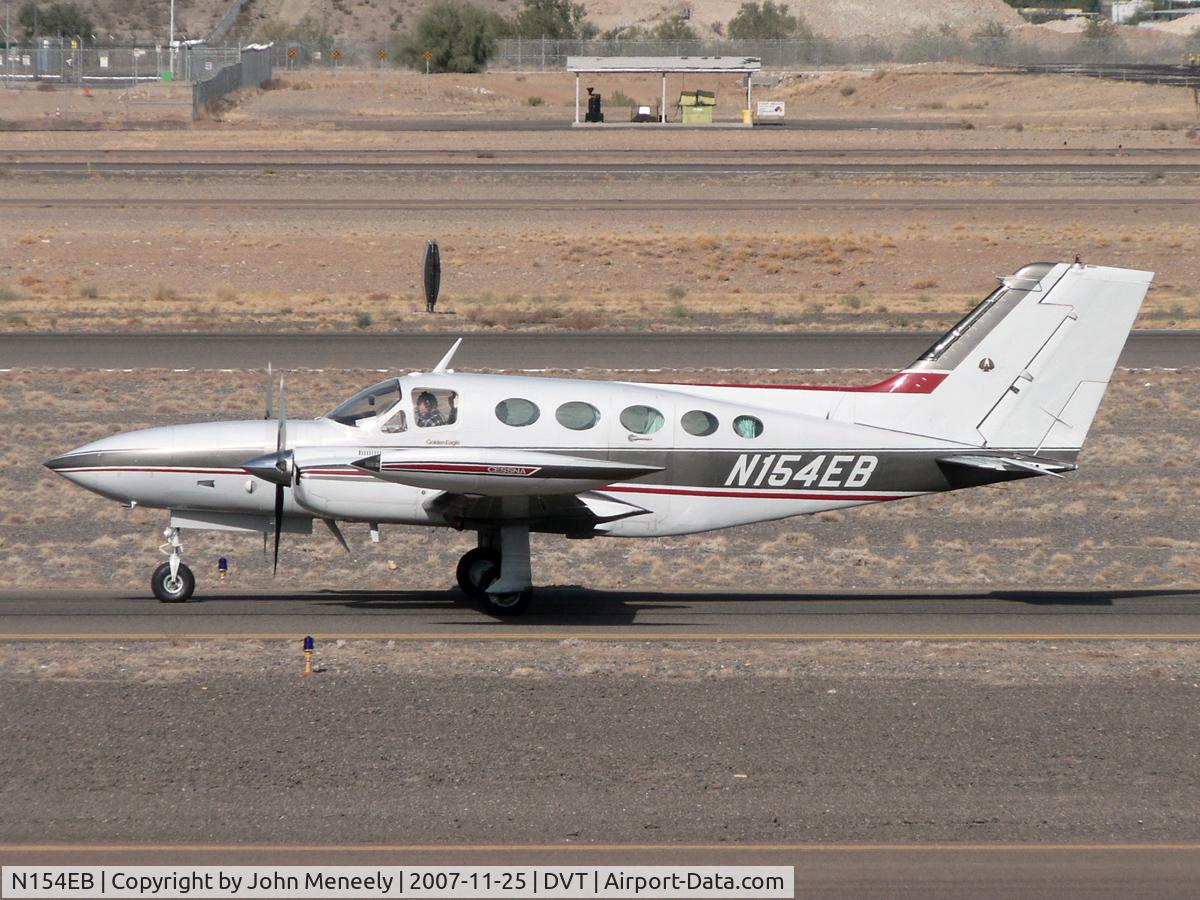 N154EB, 1974 Cessna 421B Golden Eagle C/N 421B0645, Taxiing for take-off
