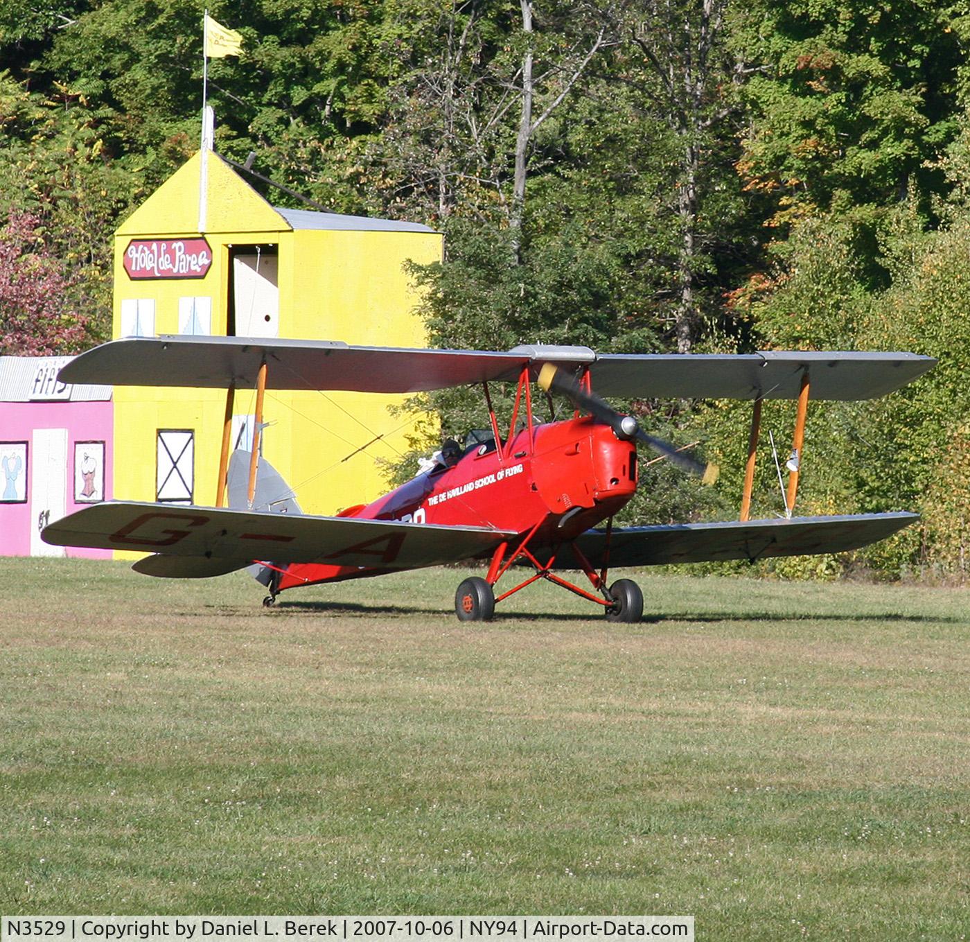 N3529, 1945 De Havilland DH-82A Tiger Moth II Tiger Moth II C/N 86556, This Rhinebeck regular has just returned from yet another mission.