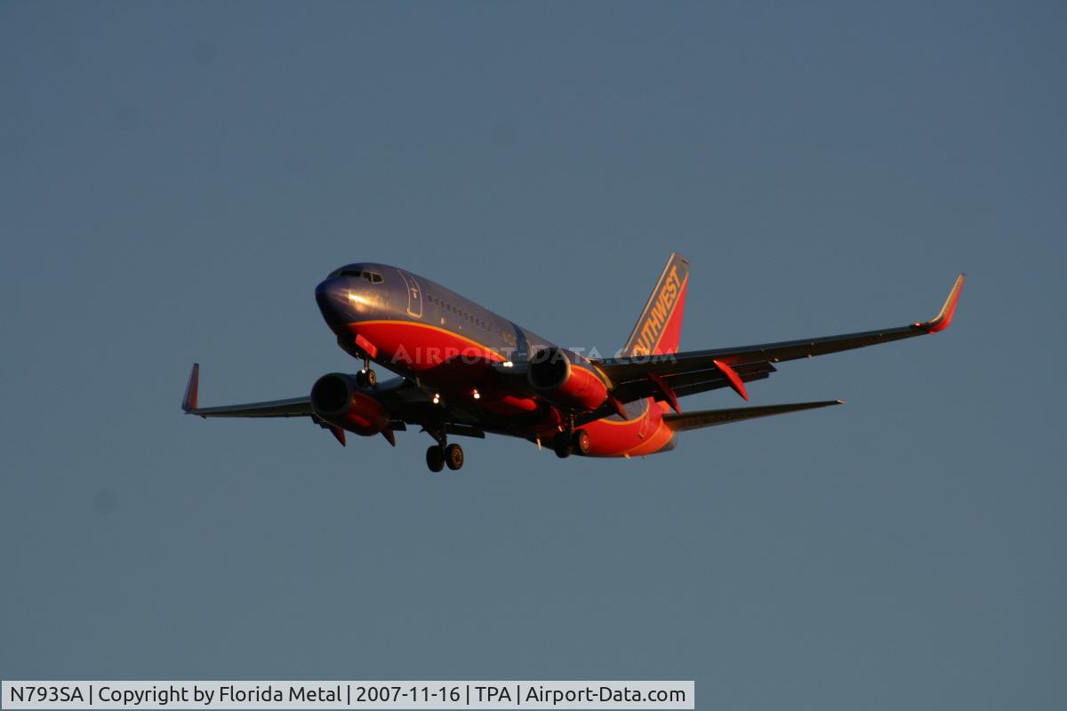 N793SA, 2001 Boeing 737-7H4 C/N 27888, Southwest