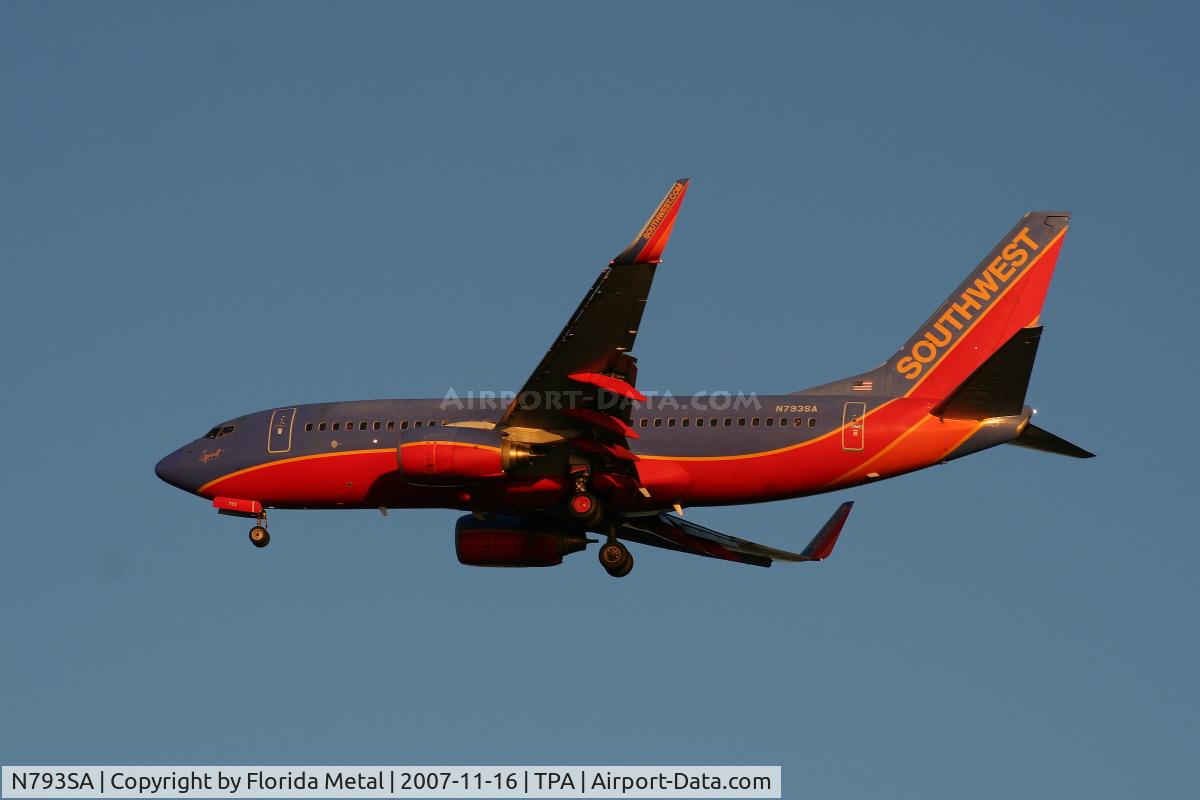 N793SA, 2001 Boeing 737-7H4 C/N 27888, Southwest