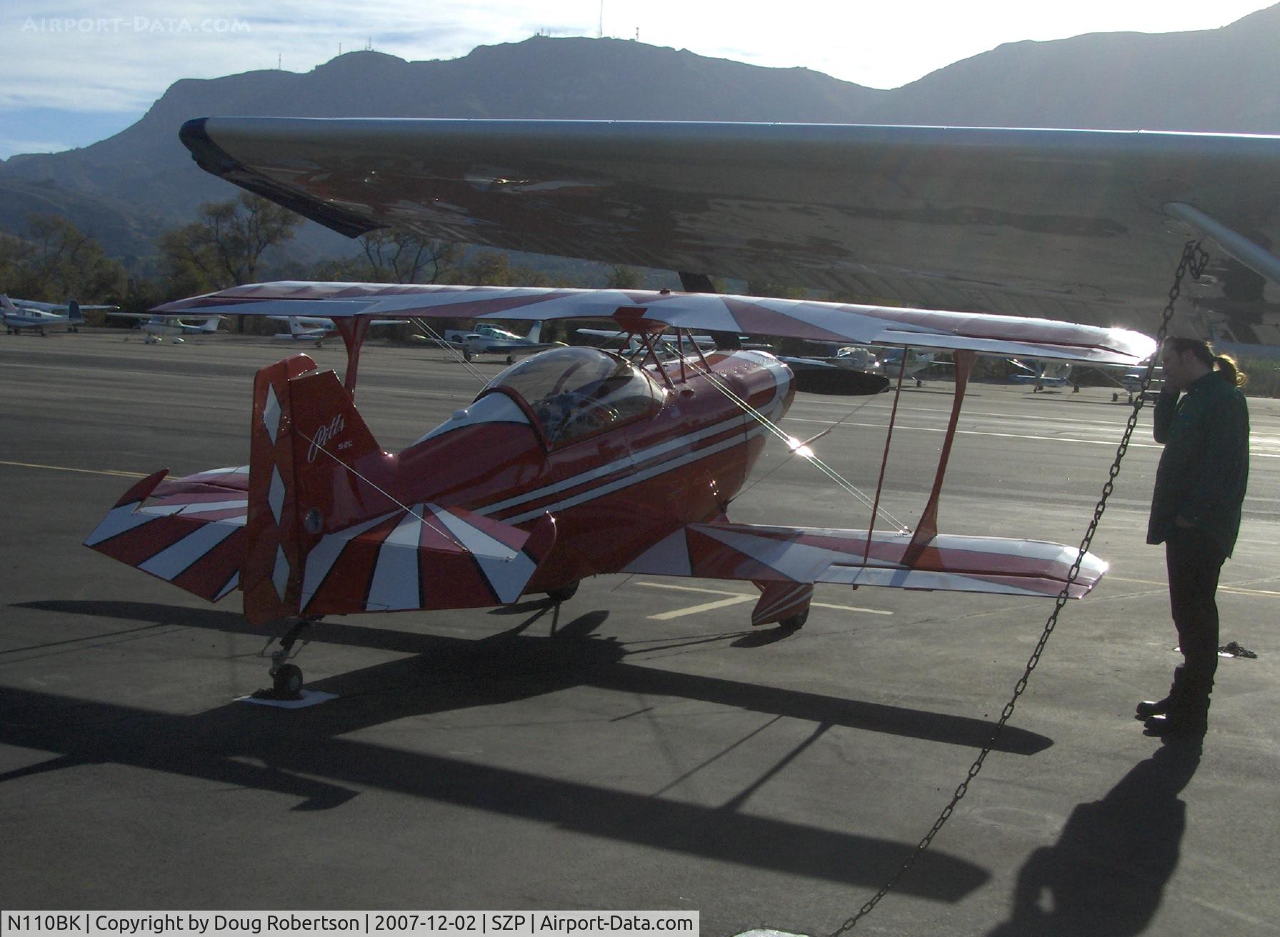N110BK, 2007 Aviat Pitts S-2C Special C/N 6077, 2007 Aviat PITTS S-2C, Lycoming AEIO-540-D4AS 260 Hp, early am arrival