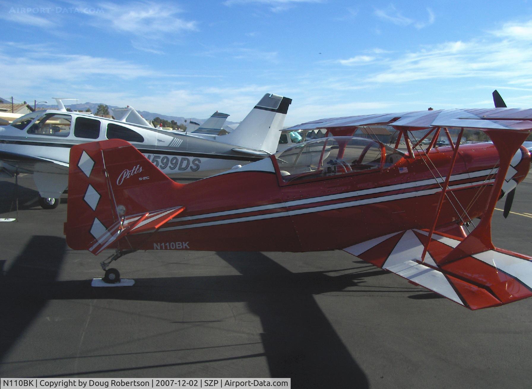 N110BK, 2007 Aviat Pitts S-2C Special C/N 6077, 2007 Aviat PITTS S-2C, Lycoming AEIO-540-D4AS 260 Hp, early am arrival
