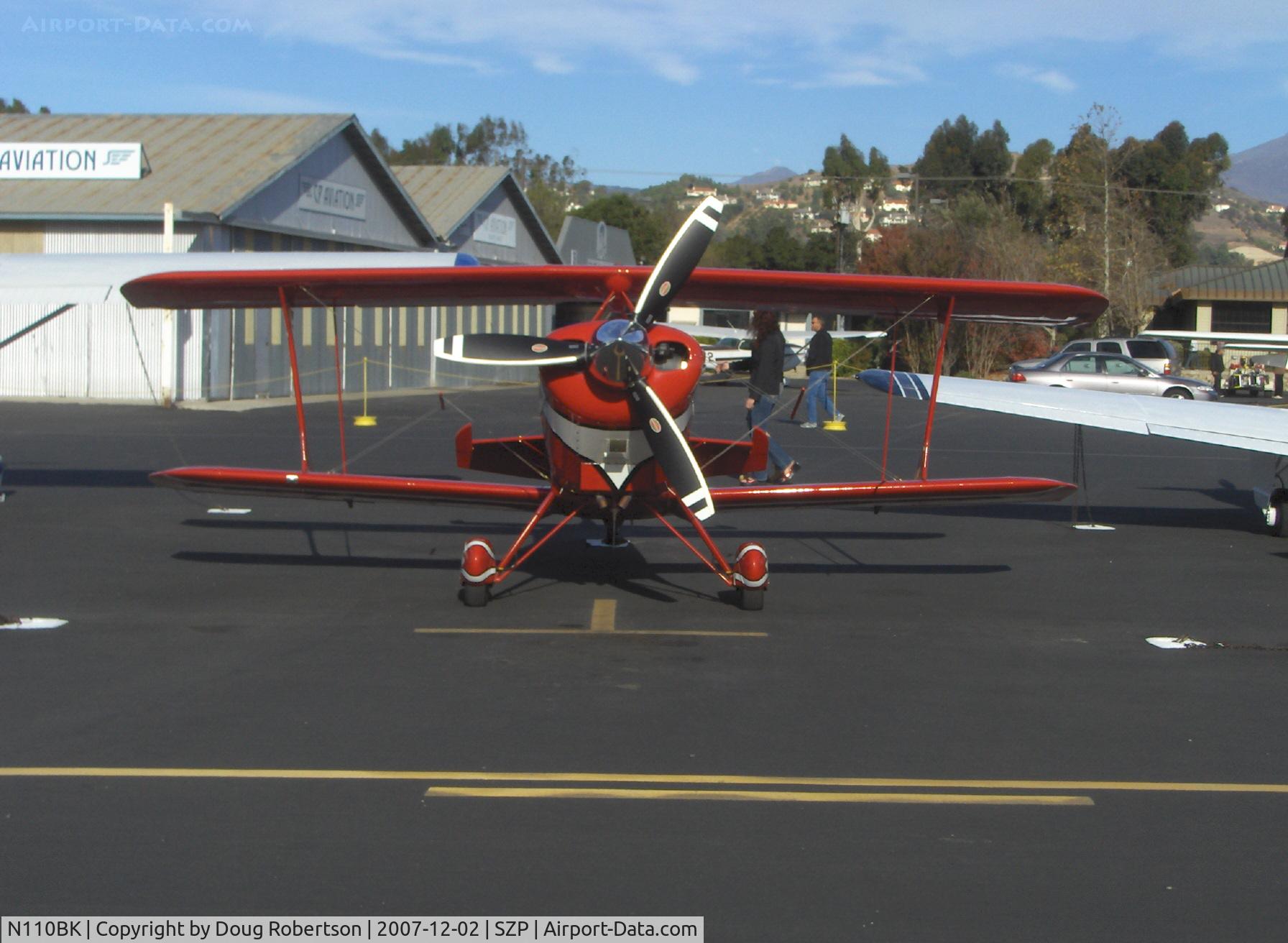 N110BK, 2007 Aviat Pitts S-2C Special C/N 6077, 2007 Aviat PITTS S-2C, Lycoming AEIO-540-D4AS 260 Hp, 3 blade prop, early am arrival