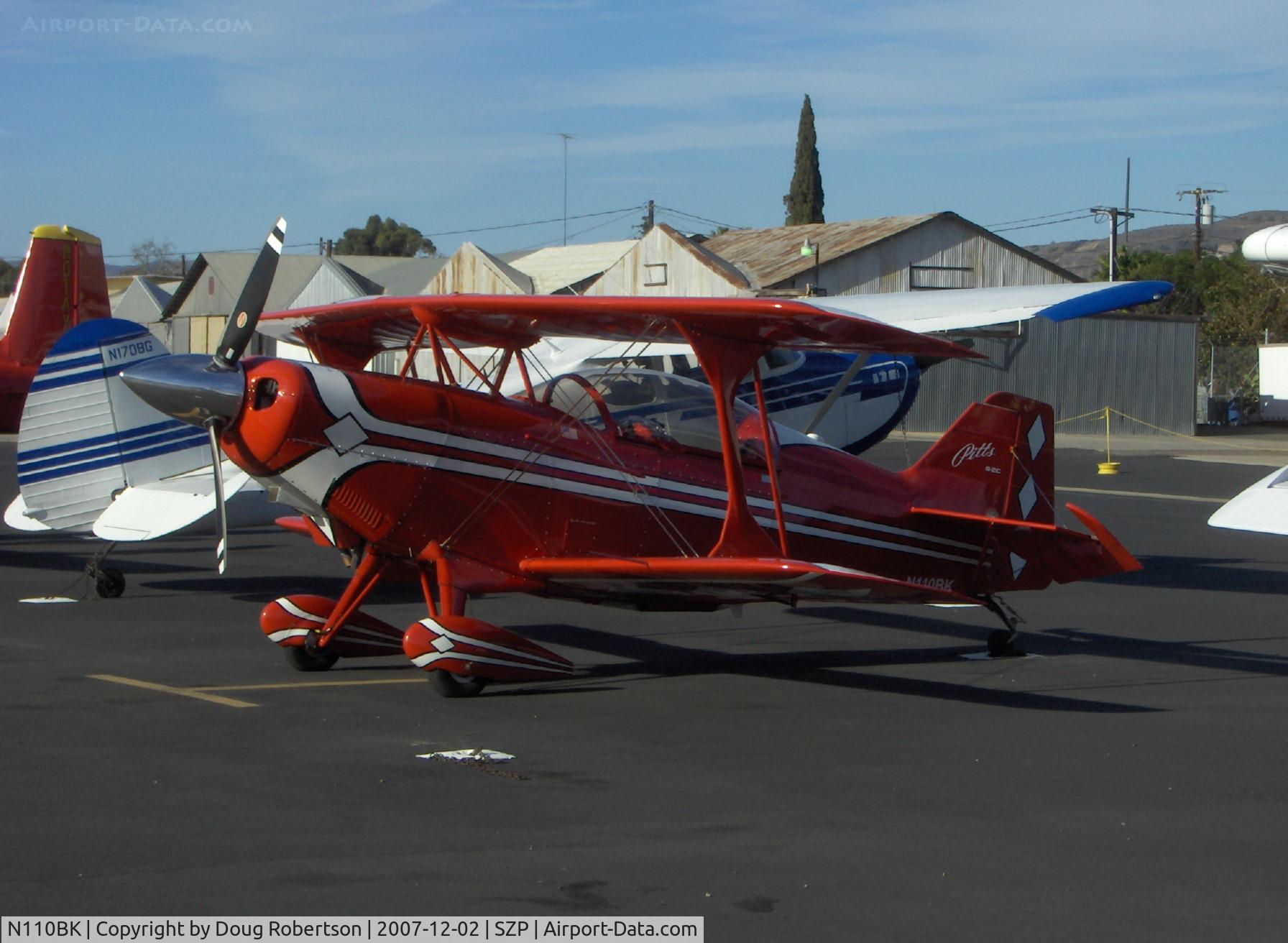 N110BK, 2007 Aviat Pitts S-2C Special C/N 6077, 2007 Aviat PITTS S-2C, Lycoming AEIO-540-D4AS 260 Hp, early am arrival