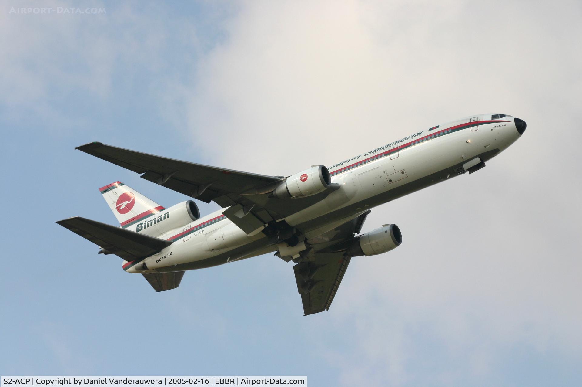 S2-ACP, 1979 McDonnell Douglas DC-10-30 C/N 46995/275, flight BG012 is taking off from rwy 07R