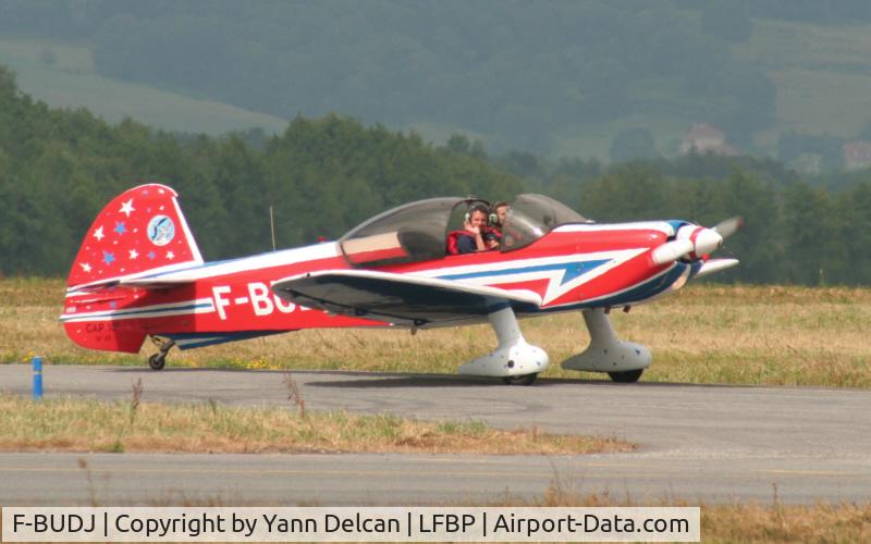 F-BUDJ, 1973 Mudry CAP-10B C/N 41, Aircraft taxiing after aerobatics. I now has 8000 flying hours.