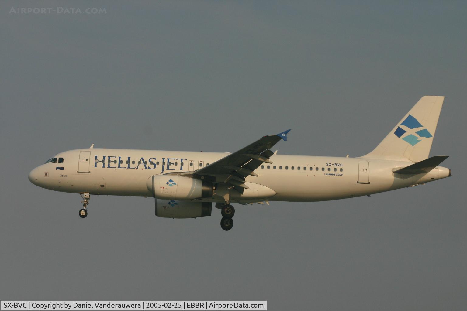 SX-BVC, 2003 Airbus A320-232 C/N 2016, arrival of flight T4 202 to rwy 25L