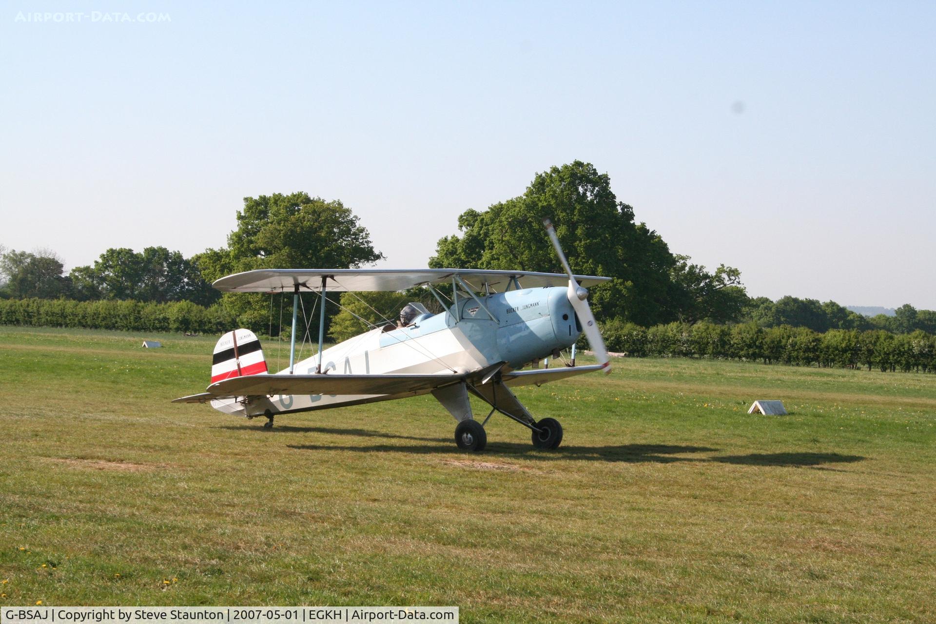 G-BSAJ, 1954 CASA 1-131E Jungmann C/N 2209, Taken at Headcorn May 2007