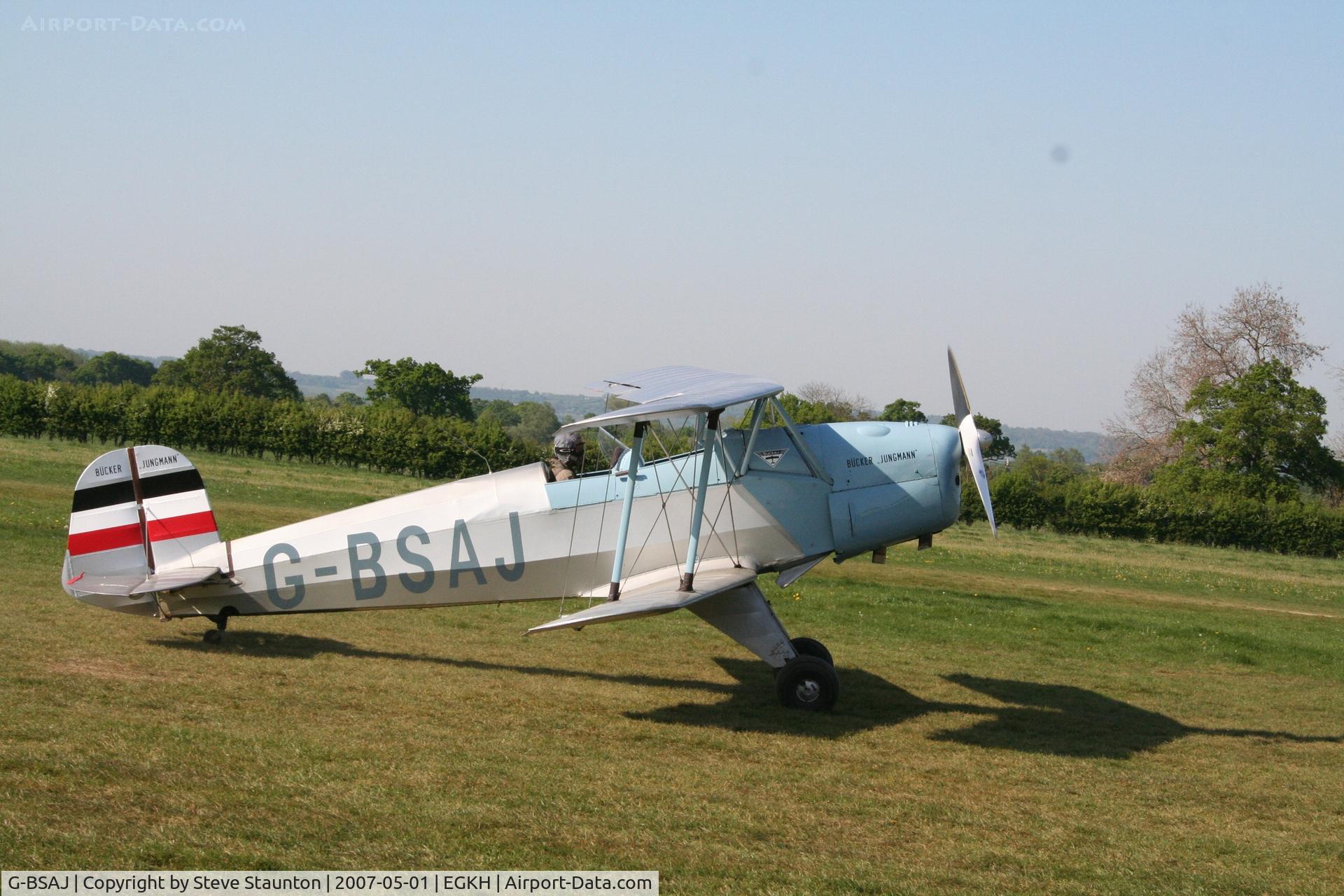 G-BSAJ, 1954 CASA 1-131E Jungmann C/N 2209, Taken at Headcorn May 2007
