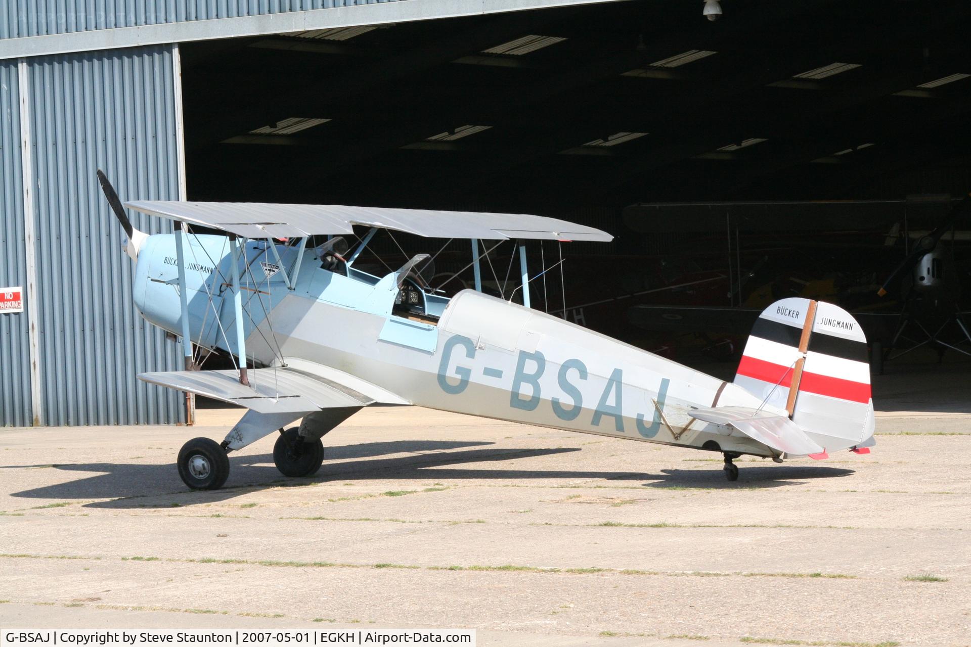 G-BSAJ, 1954 CASA 1-131E Jungmann C/N 2209, Taken at Headcorn May 2007