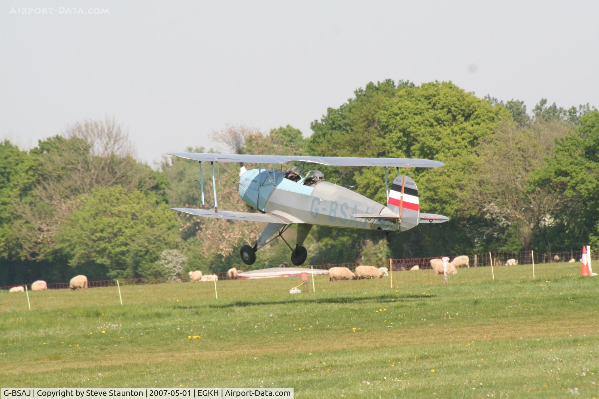 G-BSAJ, 1954 CASA 1-131E Jungmann C/N 2209, Taken at Headcorn May 2007