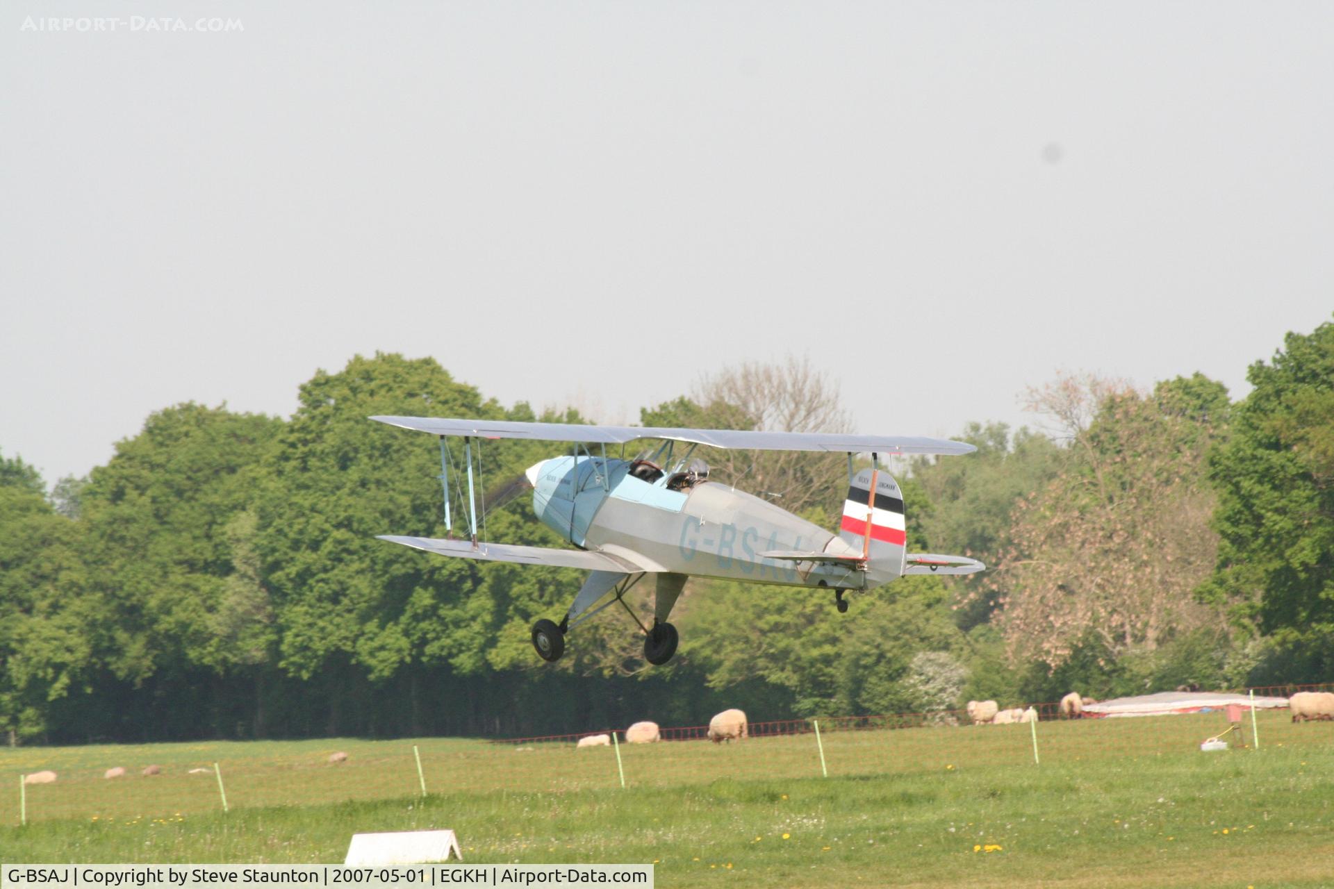 G-BSAJ, 1954 CASA 1-131E Jungmann C/N 2209, Taken at Headcorn May 2007