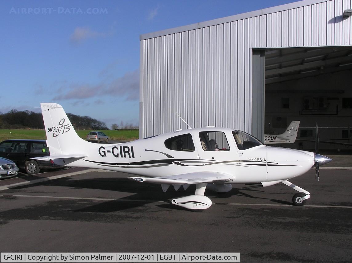 G-CIRI, 2007 Cirrus SR20 C/N 1791, Cirrus SR20 based at Turweston