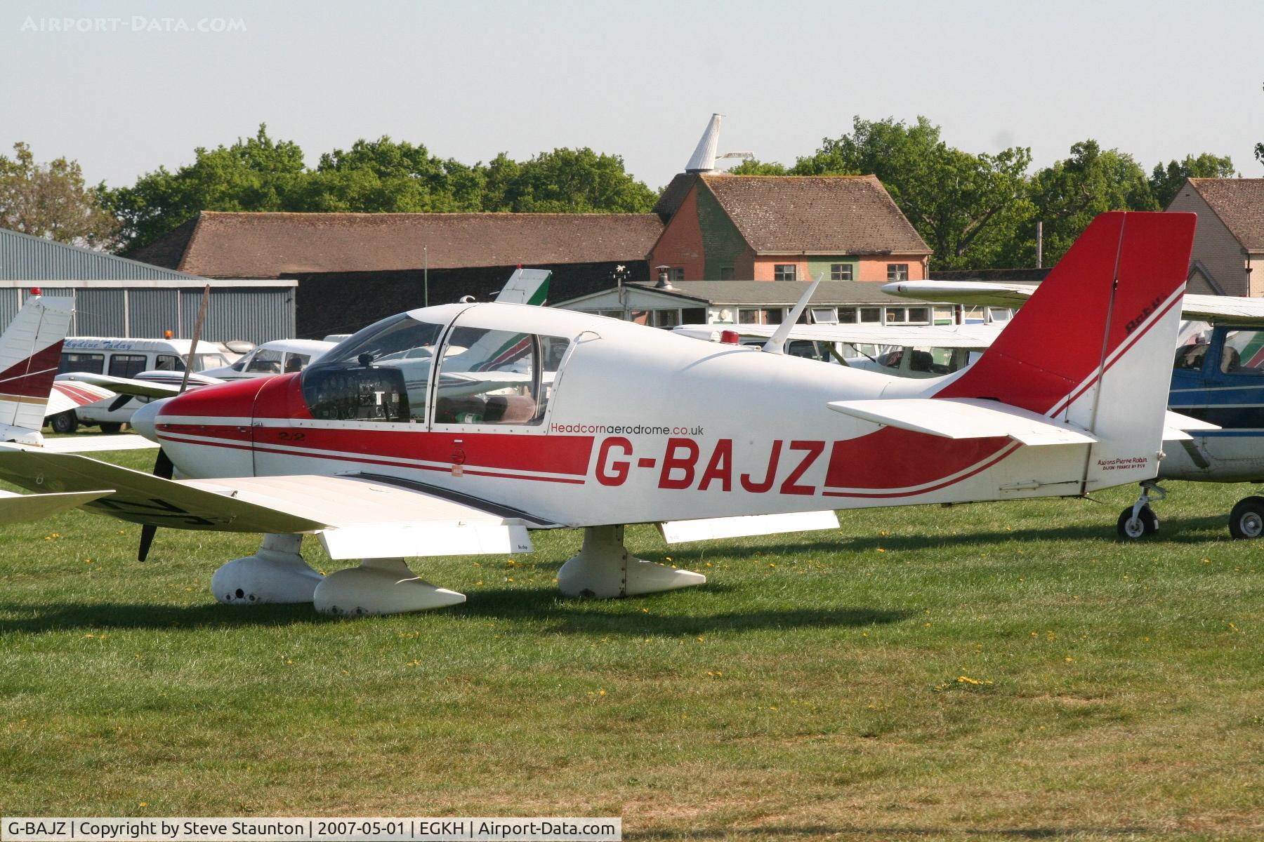 G-BAJZ, 1972 Robin DR-400-108  Dauphin 2+2 C/N 759, Taken at Headcorn May 2007