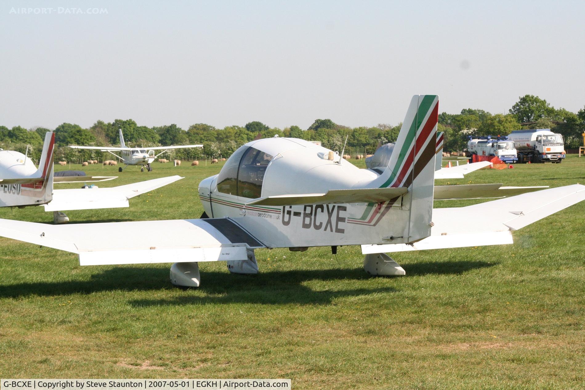 G-BCXE, 1975 Robin DR-400-108  Dauphin 2+2 C/N 1015, Taken at Headcorn May 2007