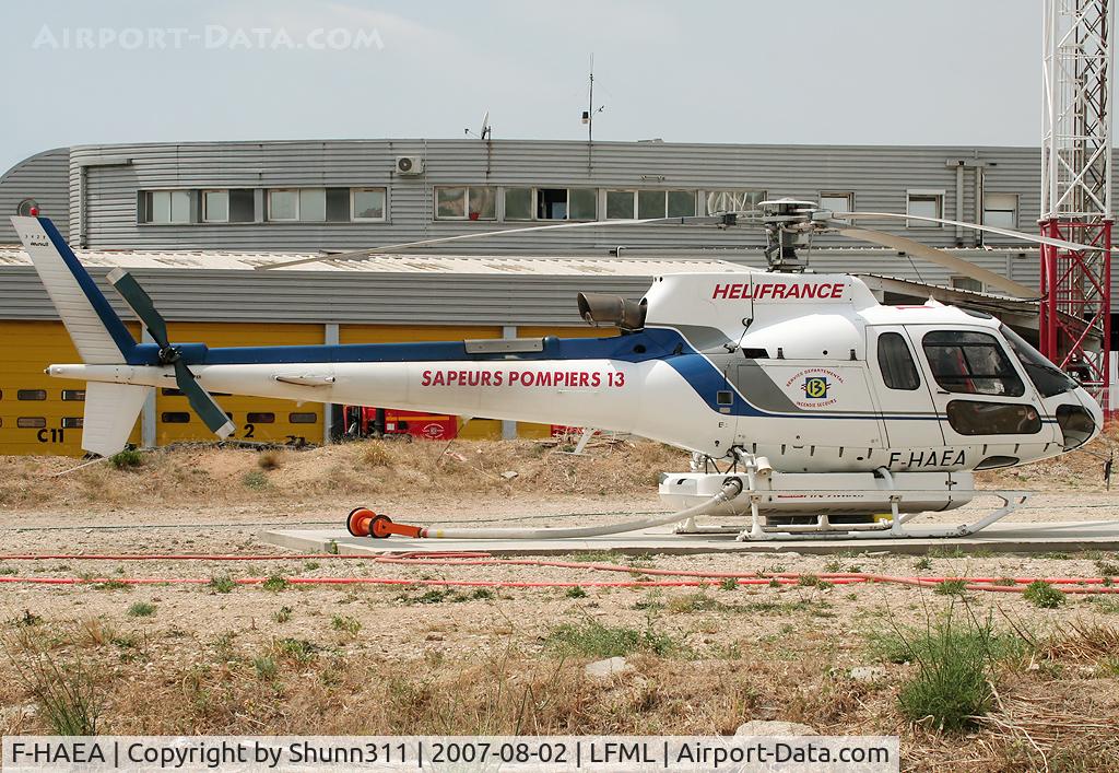 F-HAEA, 2001 Eurocopter AS-350B-3 Ecureuil Ecureuil C/N 3428, Parked at Fire Brigade