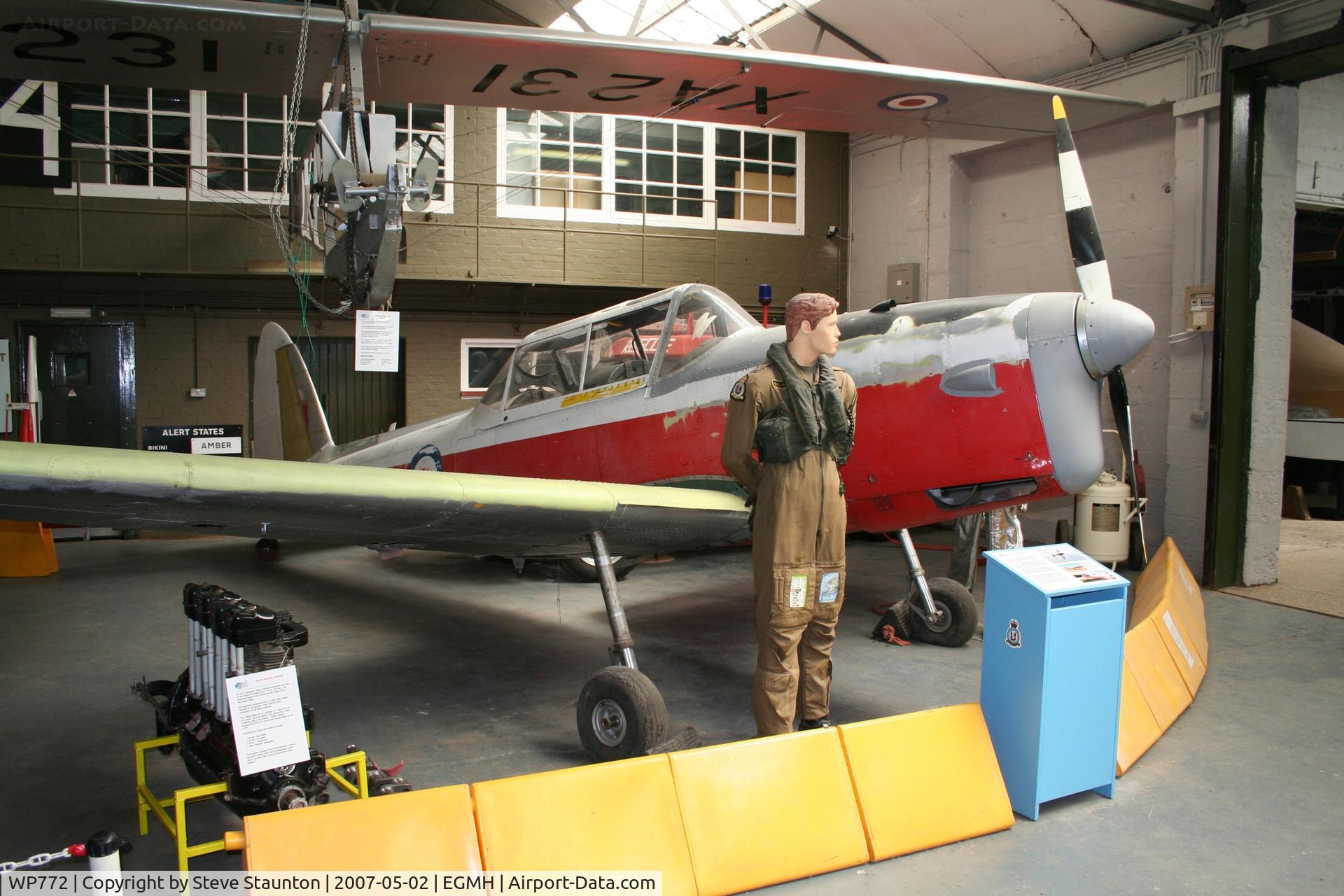 WP772, De Havilland DHC-1 Chipmunk T.10 C/N C1/0661, RAF Manston History Museum - Taken May 2007