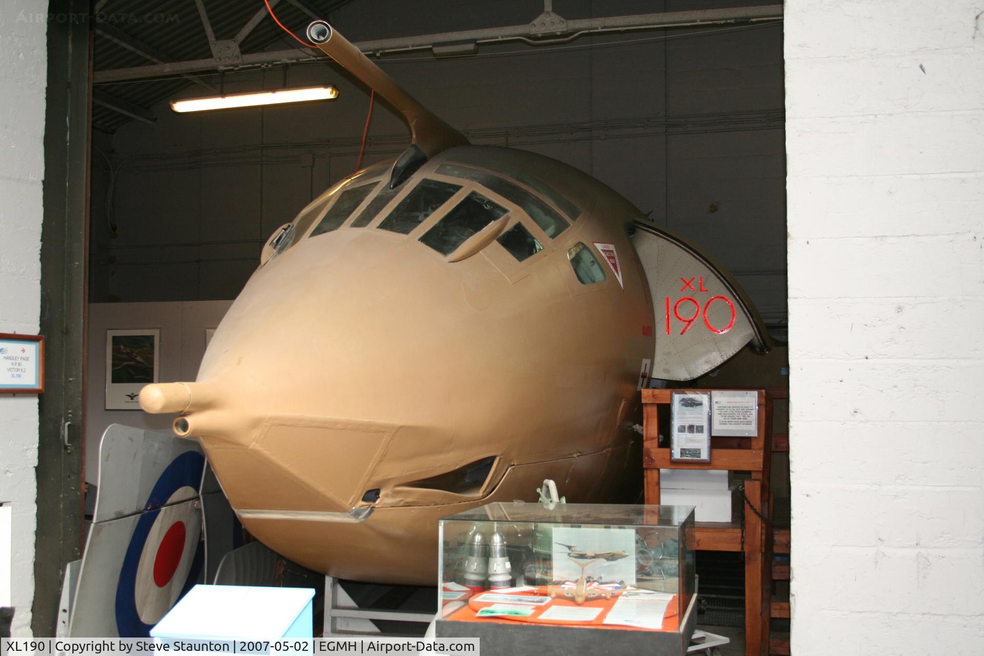 XL190, 1962 Handley Page Victor K.2 C/N HP80/71, RAF Manston History Museum - Taken May 2007