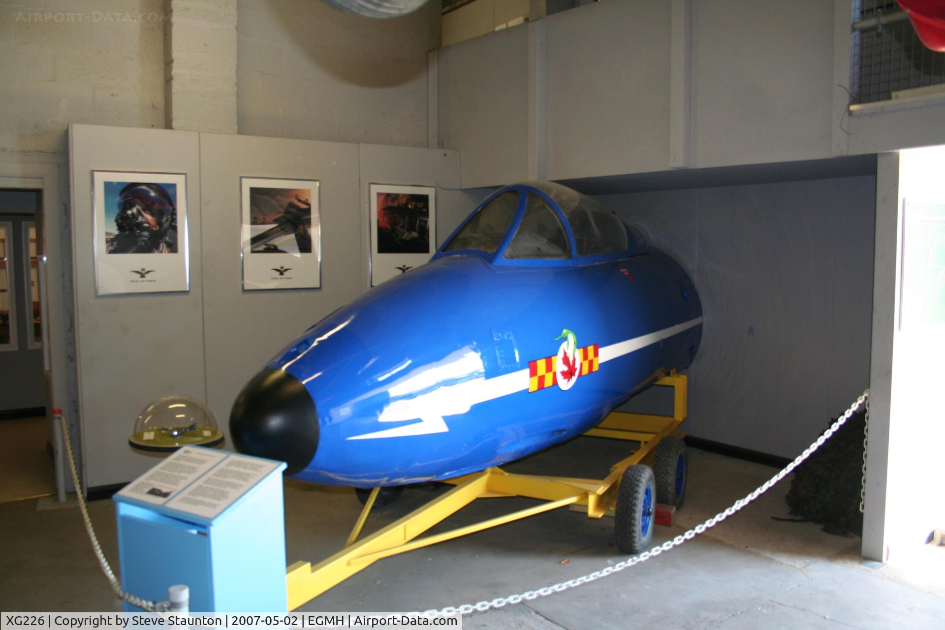 XG226, 1956 Hawker Hunter F.6A C/N 41H-680038, RAF Manston History Museum - Taken May 2007