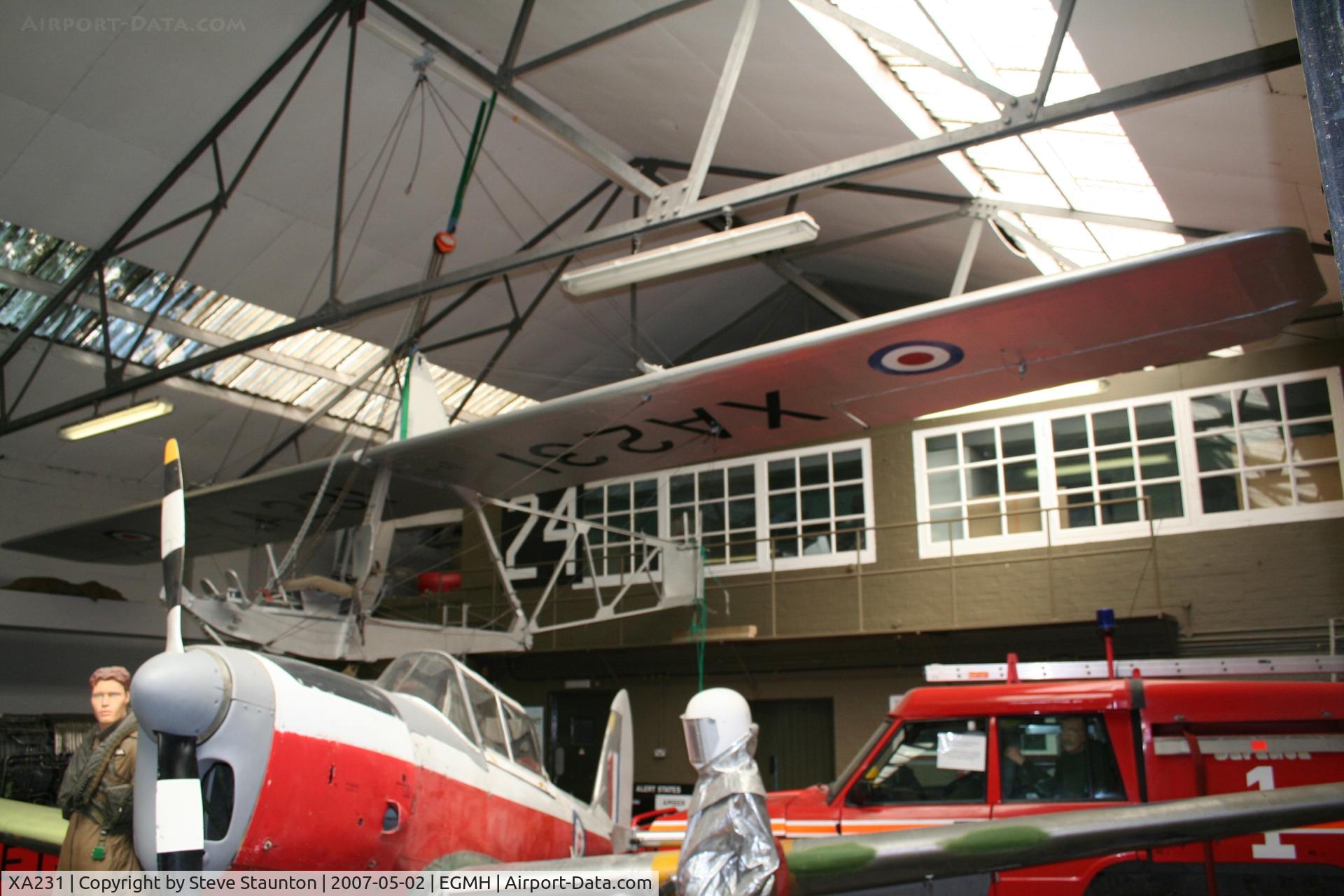 XA231, Slingsby T-38 Grasshopper TX.1 C/N 864, RAF Manston History Museum - Taken May 2007