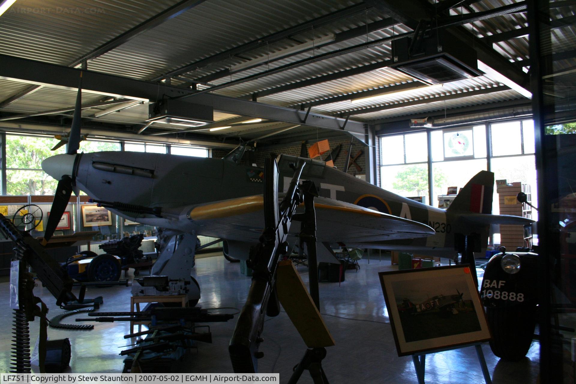 LF751, 1944 Hawker Hurricane IIC C/N Not found LF751, Hurricane & Spitfire Museum, Manston - Taken May 2007