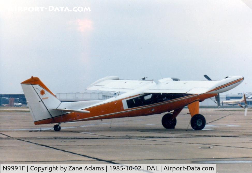 N9991F, Helio HST-550A Stallion C/N 004, This aircraft has an interesting history. USAF SN 72-1320, sold to South Viet Nam, to Davis Mothan AFB for storage. Operated in SE Asia by Khmer Air Force/Air America, bullet damage in wing, to Cambodia, to Thailand in 1975. To US in 1976 Destroyed 1988.