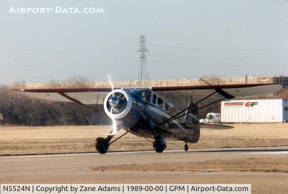 N5524N, 1943 Howard Aircraft DGA-15P C/N 890, At Grand Prairie Municipal