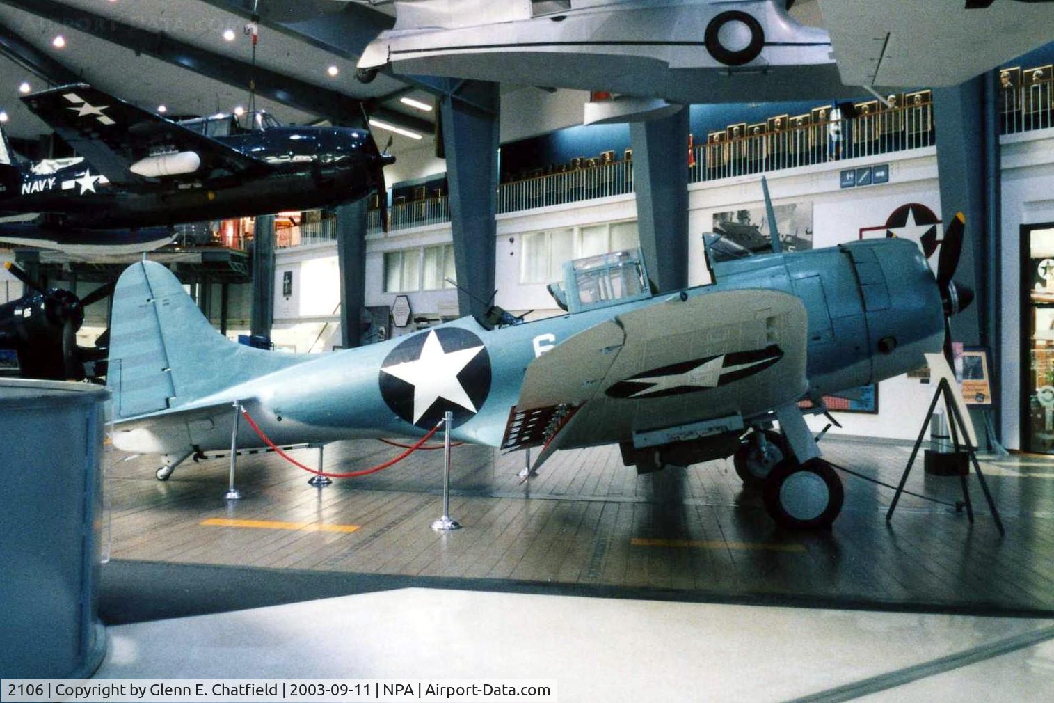 2106, 1940 Douglas SBD-2 Dauntless C/N 632, SBD-2 at the National Museum of Naval Aviation