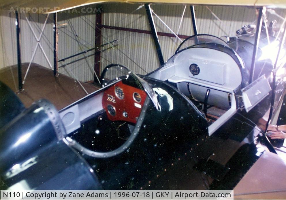N110, 1926 Laird Whirlwind C/N 149, Cockpit of 1926 Laird