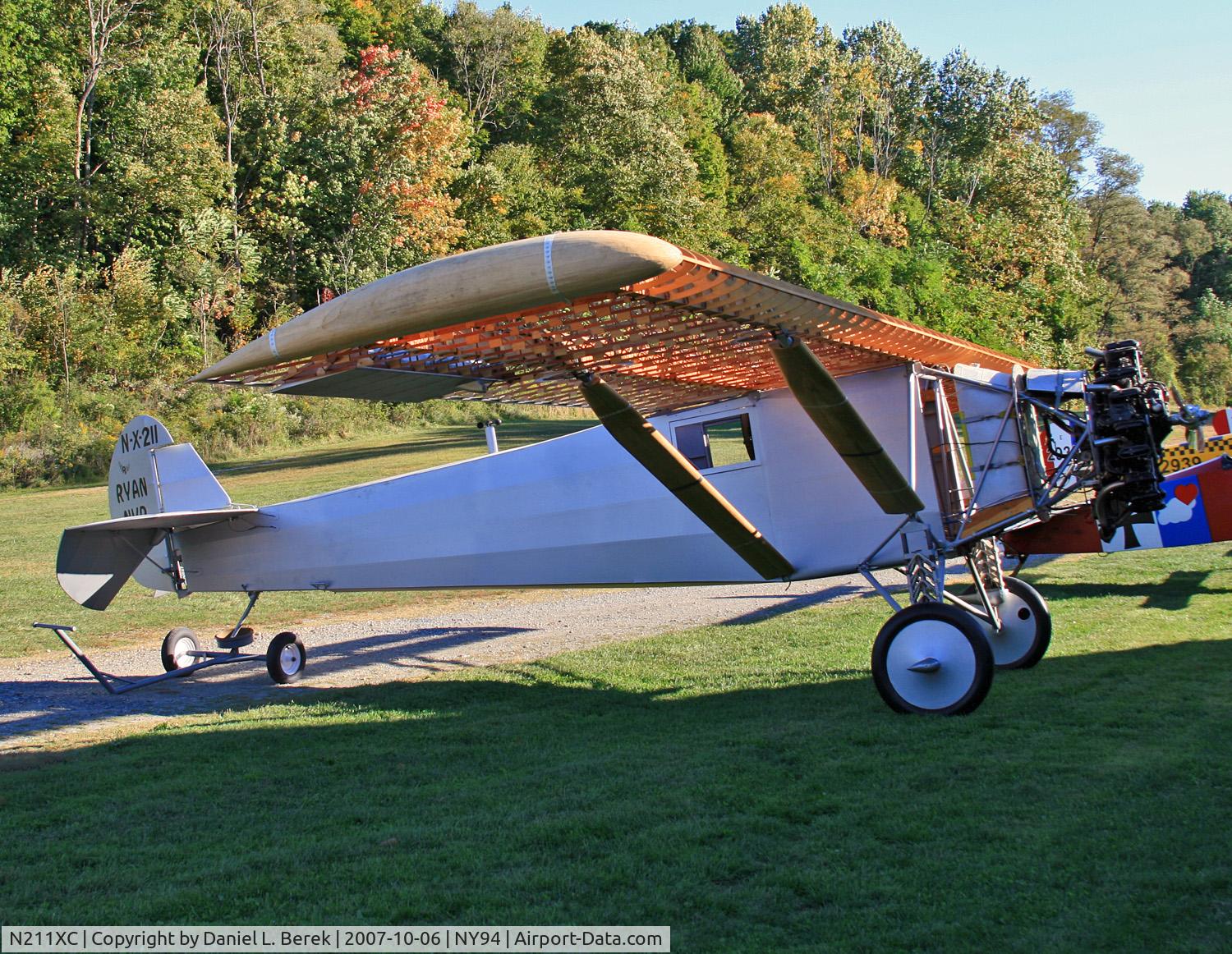 N211XC, Ryan NYP C/N 30, Rhinebeck's Ryan NYP replica nears completion; this photo is a good opportunity to view the workmanship of the wing structure.