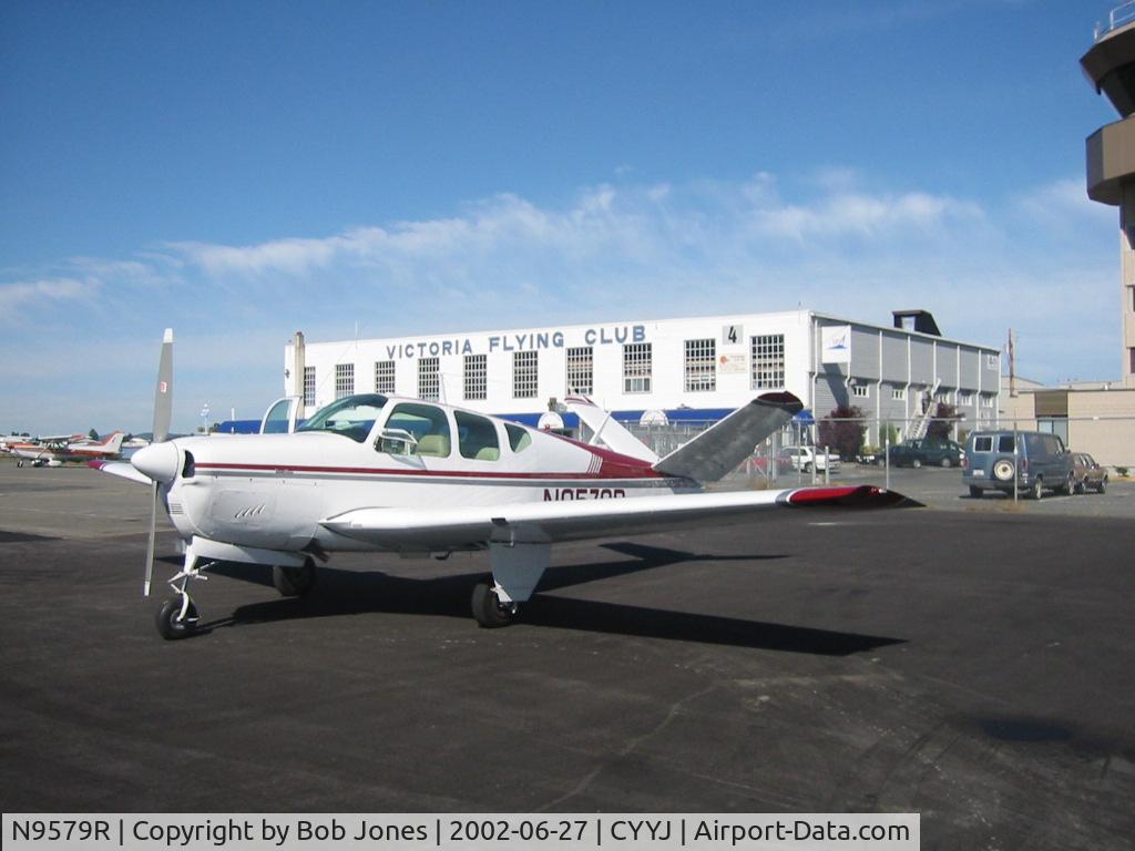 N9579R, 1959 Beech M35 Bonanza C/N D-6176, At Victoria BC