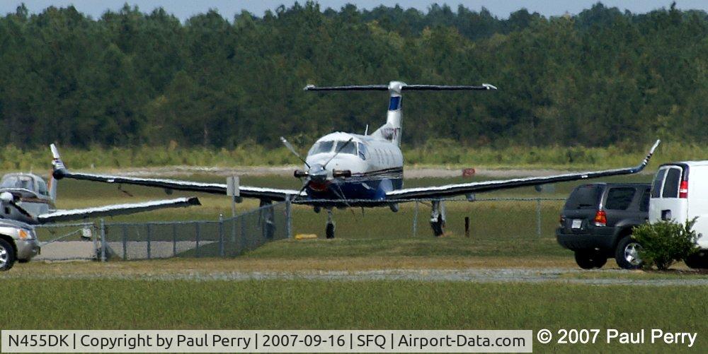 N455DK, 1998 Pilatus PC-12/45 C/N 194, A high tail catches the eye even from a distance