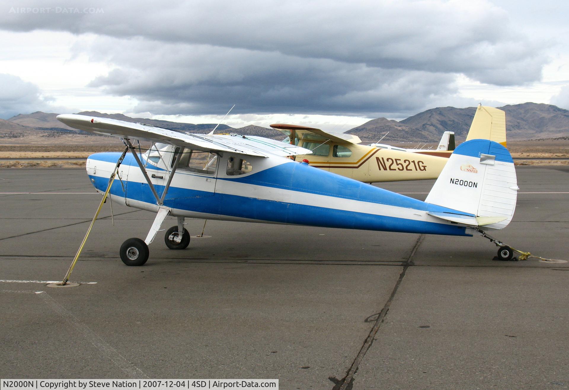 N2000N, 1947 Cessna 140 C/N 12236, 1947 Cessna 140 (no prop) @ Reno-Stead