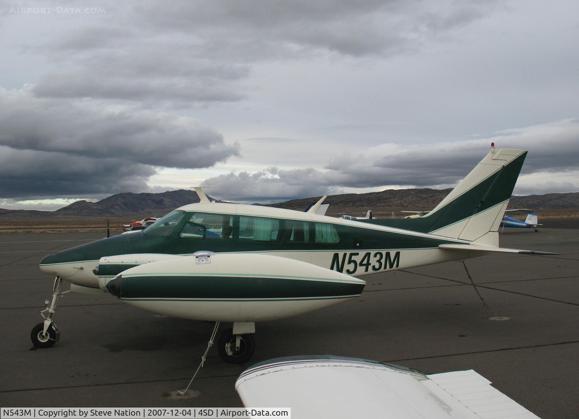N543M, 1961 Cessna 320 Skyknight C/N 320-0030, 1961 Cessna 320 (no props) @ Reno-Stead