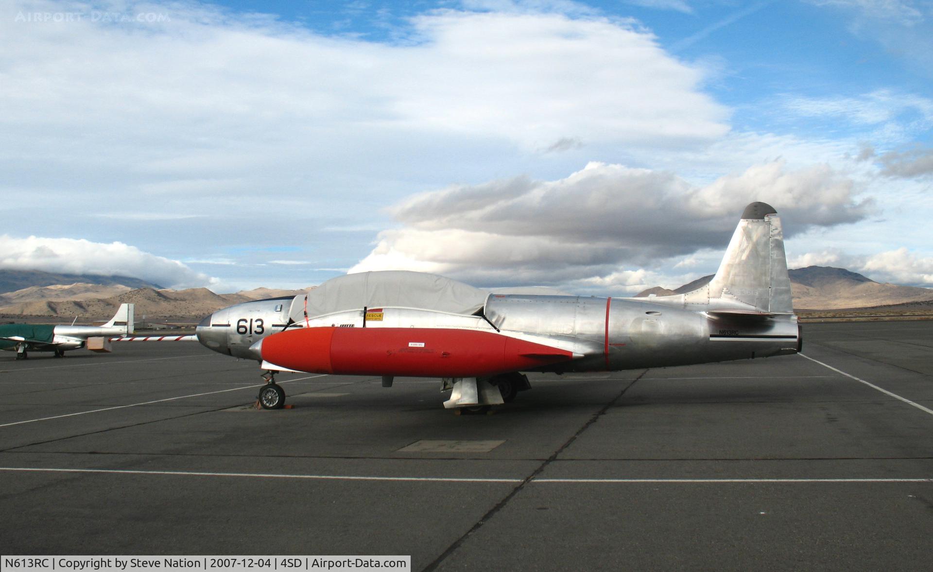 N613RC, Canadair CT-133AN Silver Star 3 C/N 21613, Cactus Air Force Canadair CT-133 with nose probe @ Reno-Stead