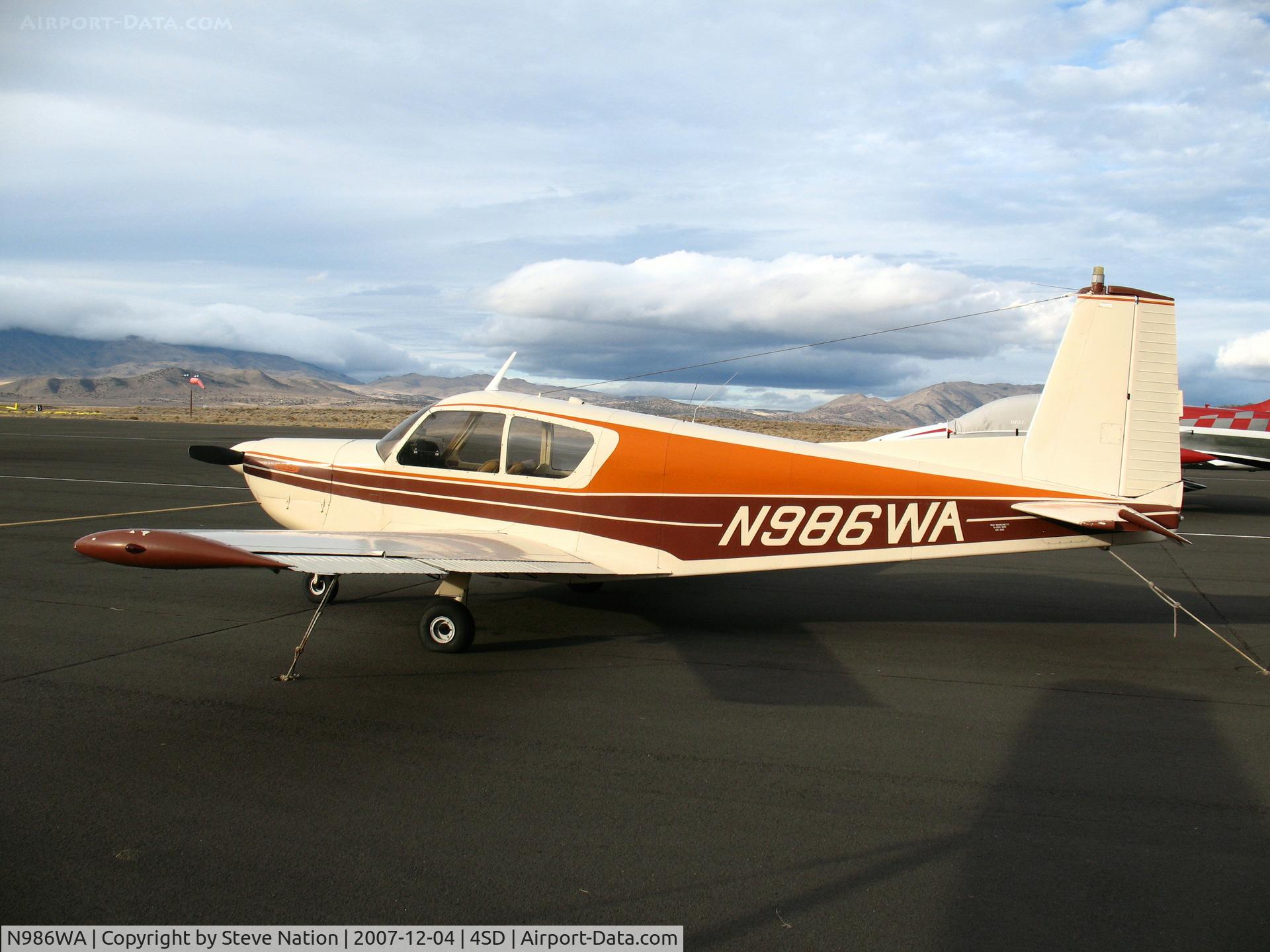 N986WA, 1967 SIAI-Marchetti S-205-22R C/N 386, 1967 Siai-Marchetti S.205/22R @ Reno-Stead