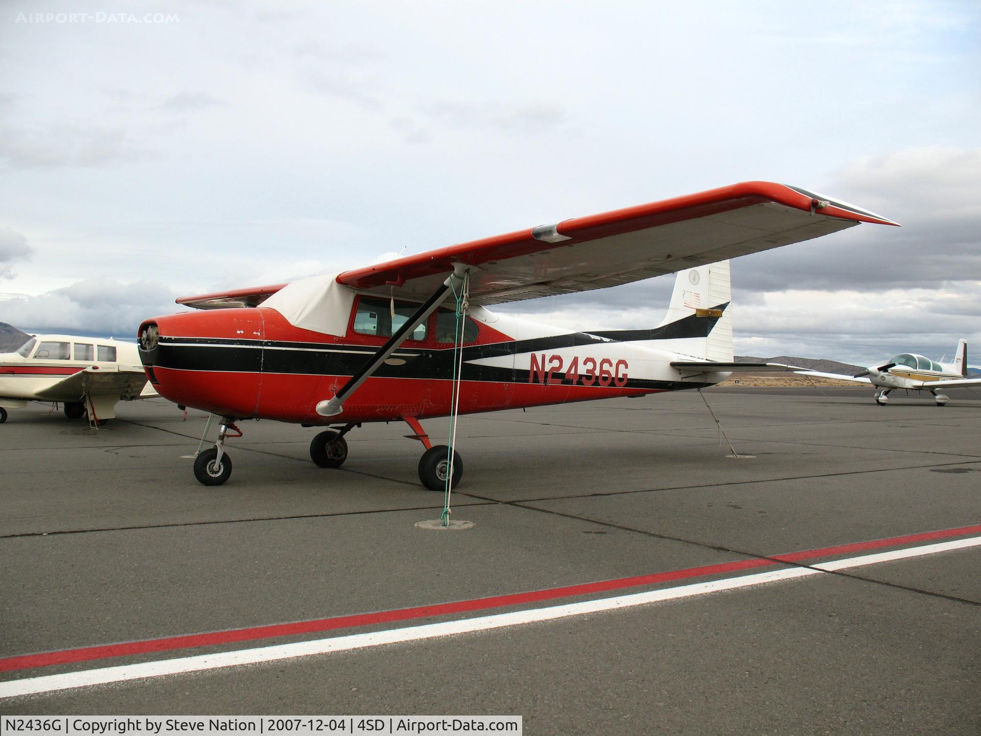 N2436G, 1959 Cessna 182B Skylane C/N 51736, ex-CAP 1959 straight-tail Cessna 182B (no prop) @ Reno-Stead