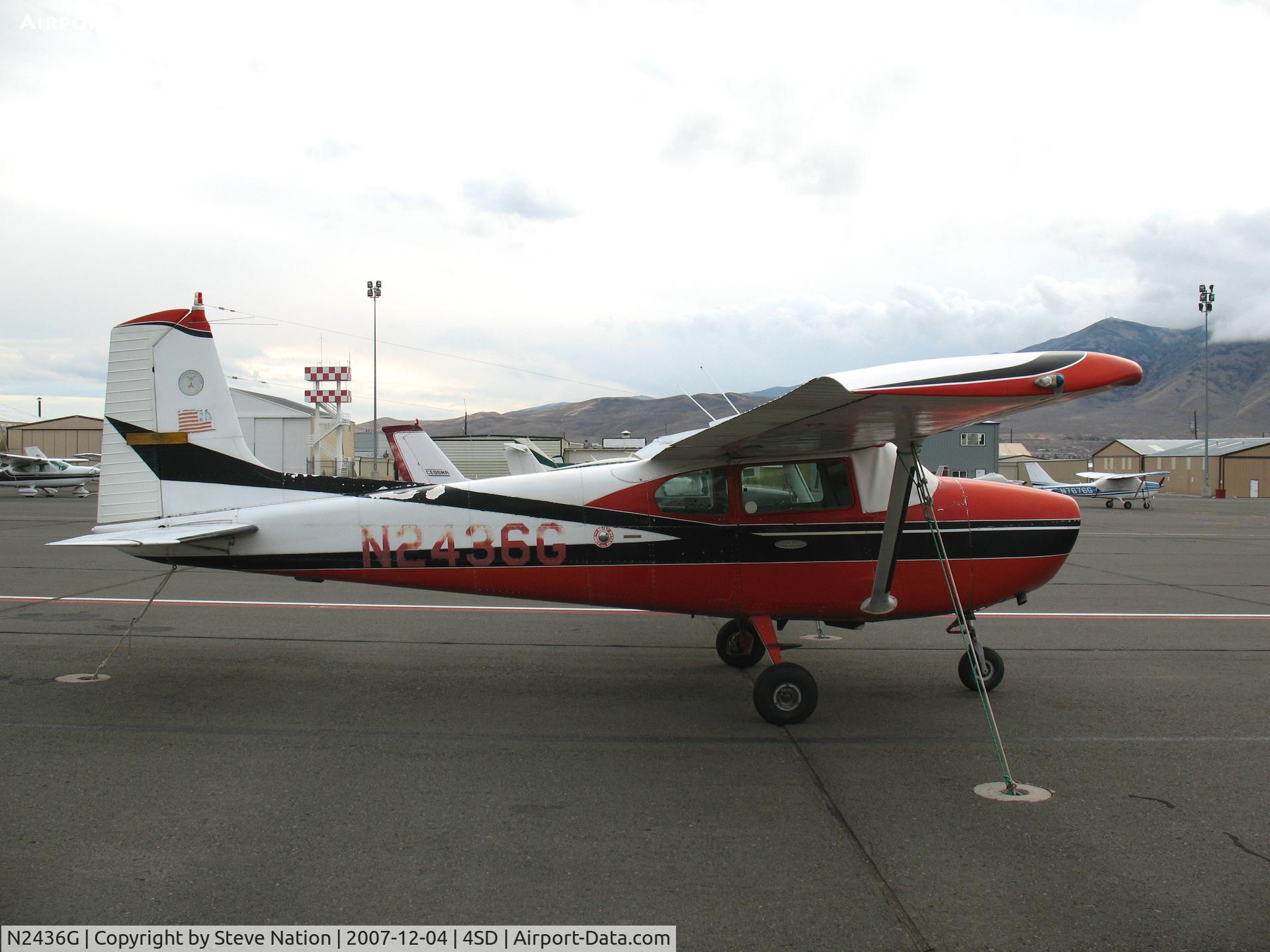 N2436G, 1959 Cessna 182B Skylane C/N 51736, ex-CAP 1959 straight-tail Cessna 182B (no prop) @ Reno-Stead