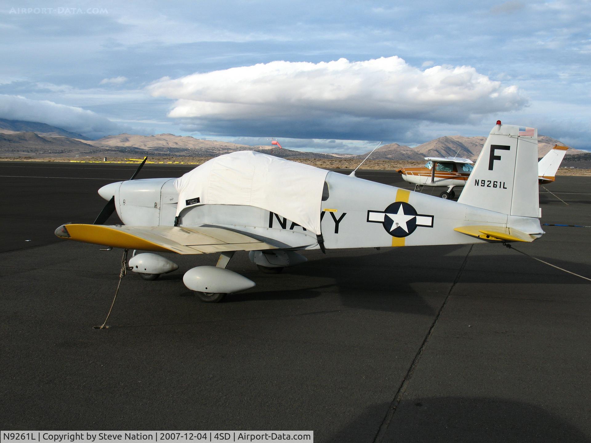 N9261L, 1971 American Aviation AA-1A Trainer C/N AA1A-0161, 1971 American Aviation AA-1A as Navy/