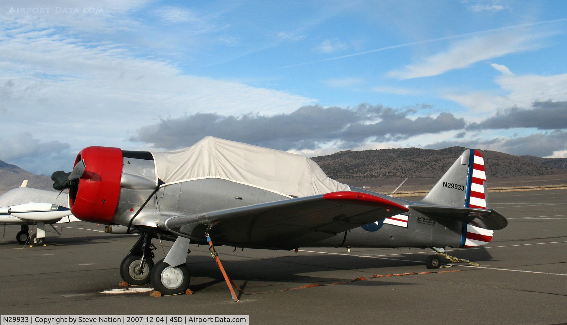 N29933, 1951 North American T-6G Texan C/N 168-395, Cactus Air Force North American AT-6G (49-3291) as USAAC @ Reno-Stead