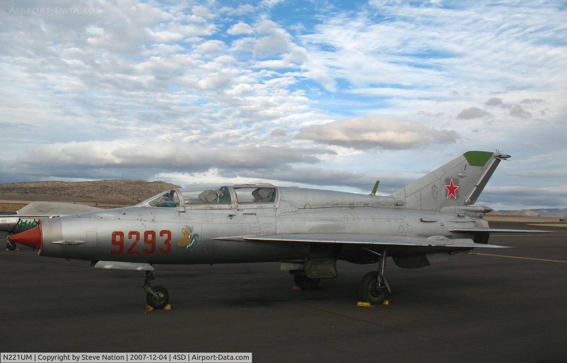 N221UM, 1983 Mikoyan-Gurevich MiG-21UM C/N 516999293, 1983 Mikoyan Gurevich MIG 21 UM #9293 as NX221UM @ Reno-Stead