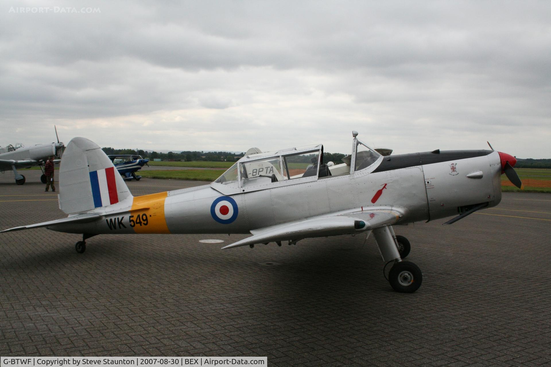 G-BTWF, 1951 De Havilland DHC-1 Chipmunk T.10 C/N C1/0564, RAF Benson Families Day, RAF Benson, Oxfordshire, England - August 2007