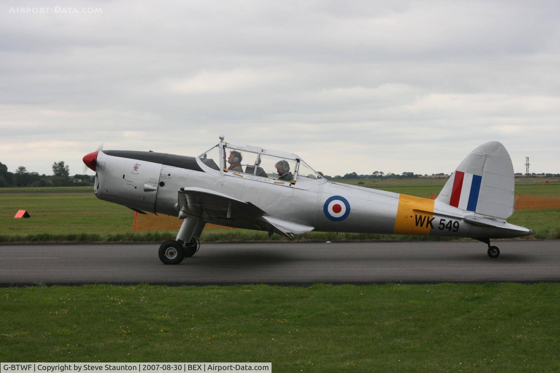 G-BTWF, 1951 De Havilland DHC-1 Chipmunk T.10 C/N C1/0564, RAF Benson Families Day, RAF Benson, Oxfordshire, England - August 2007