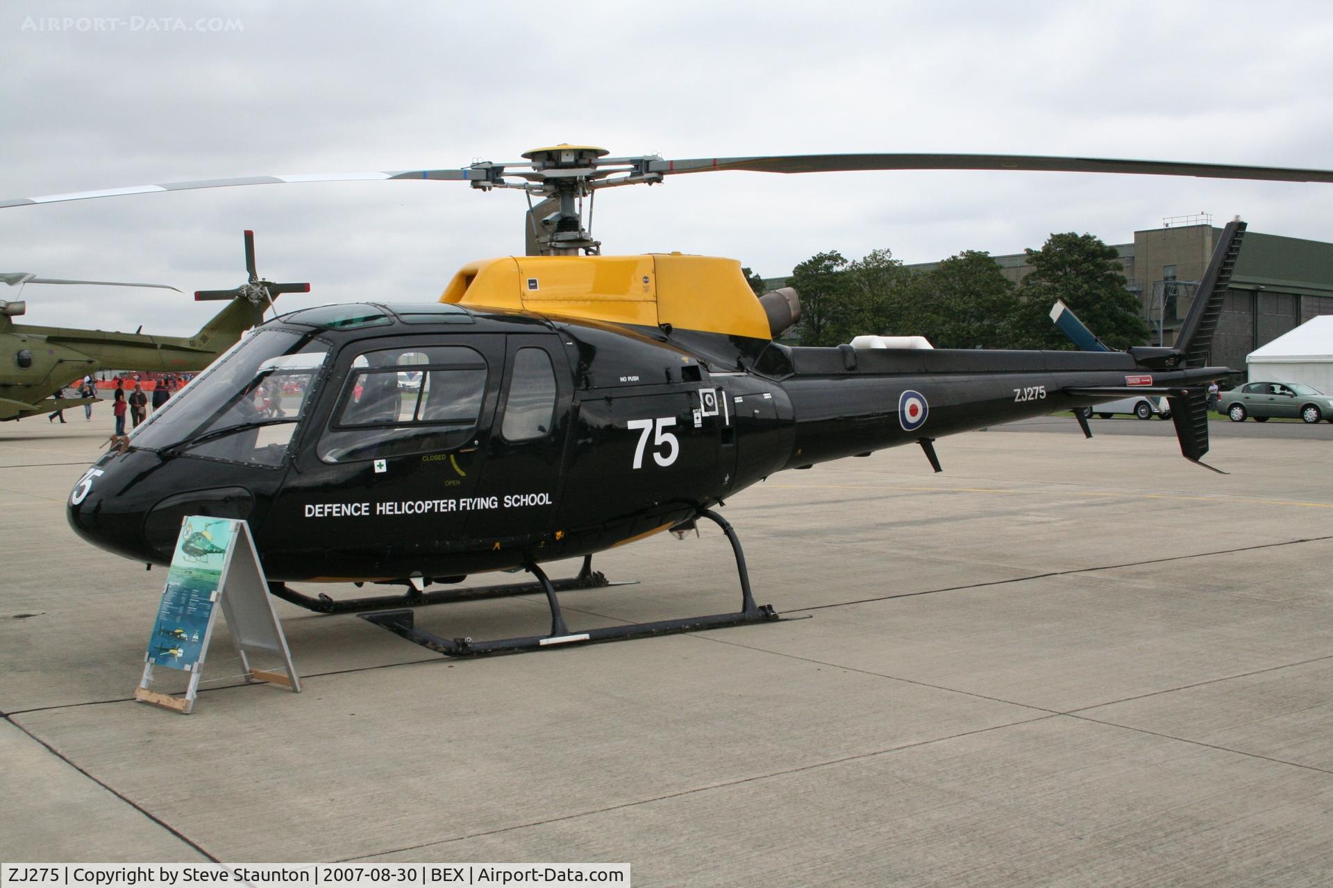 ZJ275, 1997 Eurocopter AS-350BB Squirrel HT1 Ecureuil C/N 3013, RAF Benson Families Day, RAF Benson, Oxfordshire, England - August 2007