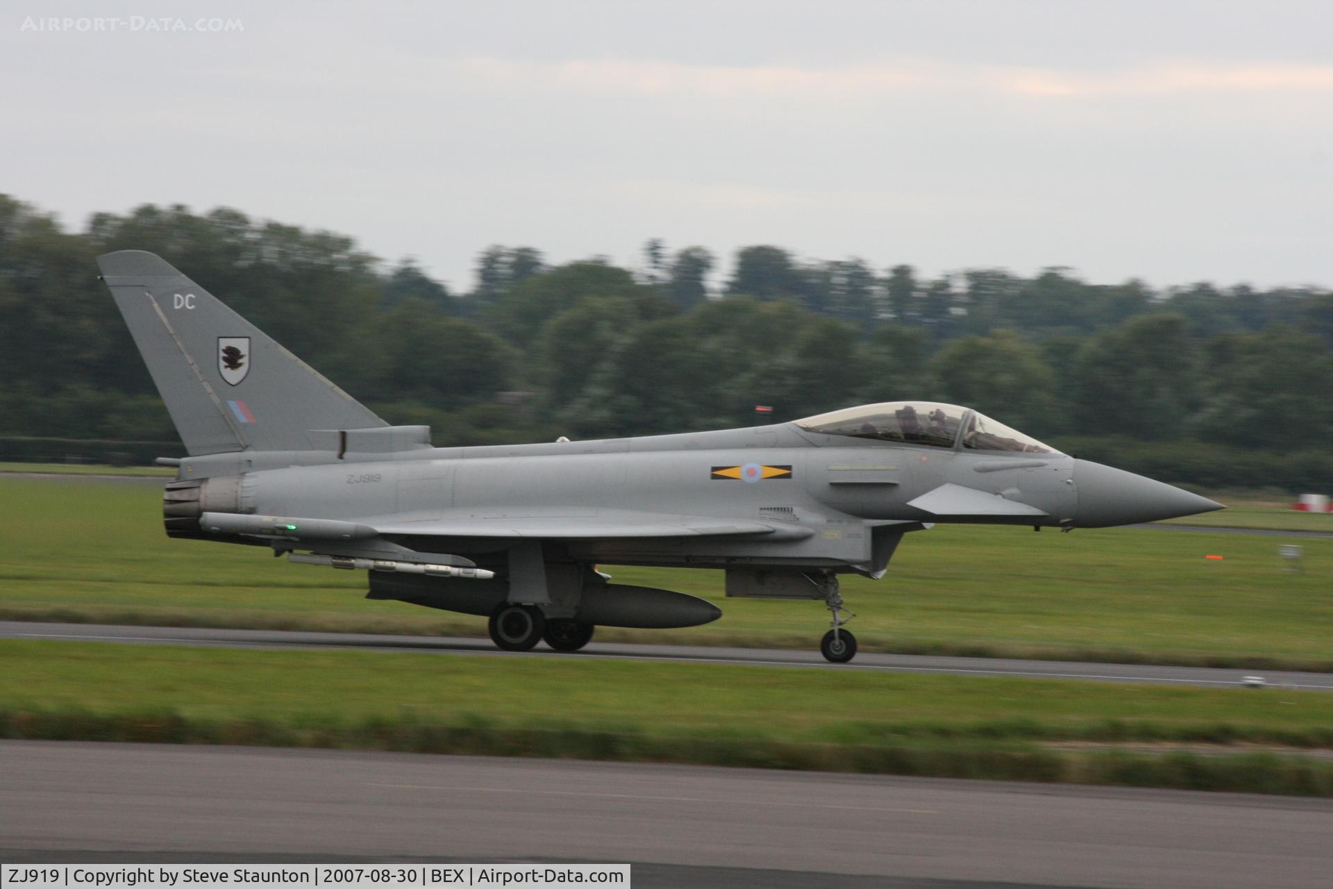 ZJ919, 2006 Eurofighter EF-2000 Typhoon FGR4 C/N 0064/BS010, RAF Benson Families Day, RAF Benson, Oxfordshire, England - August 2007
