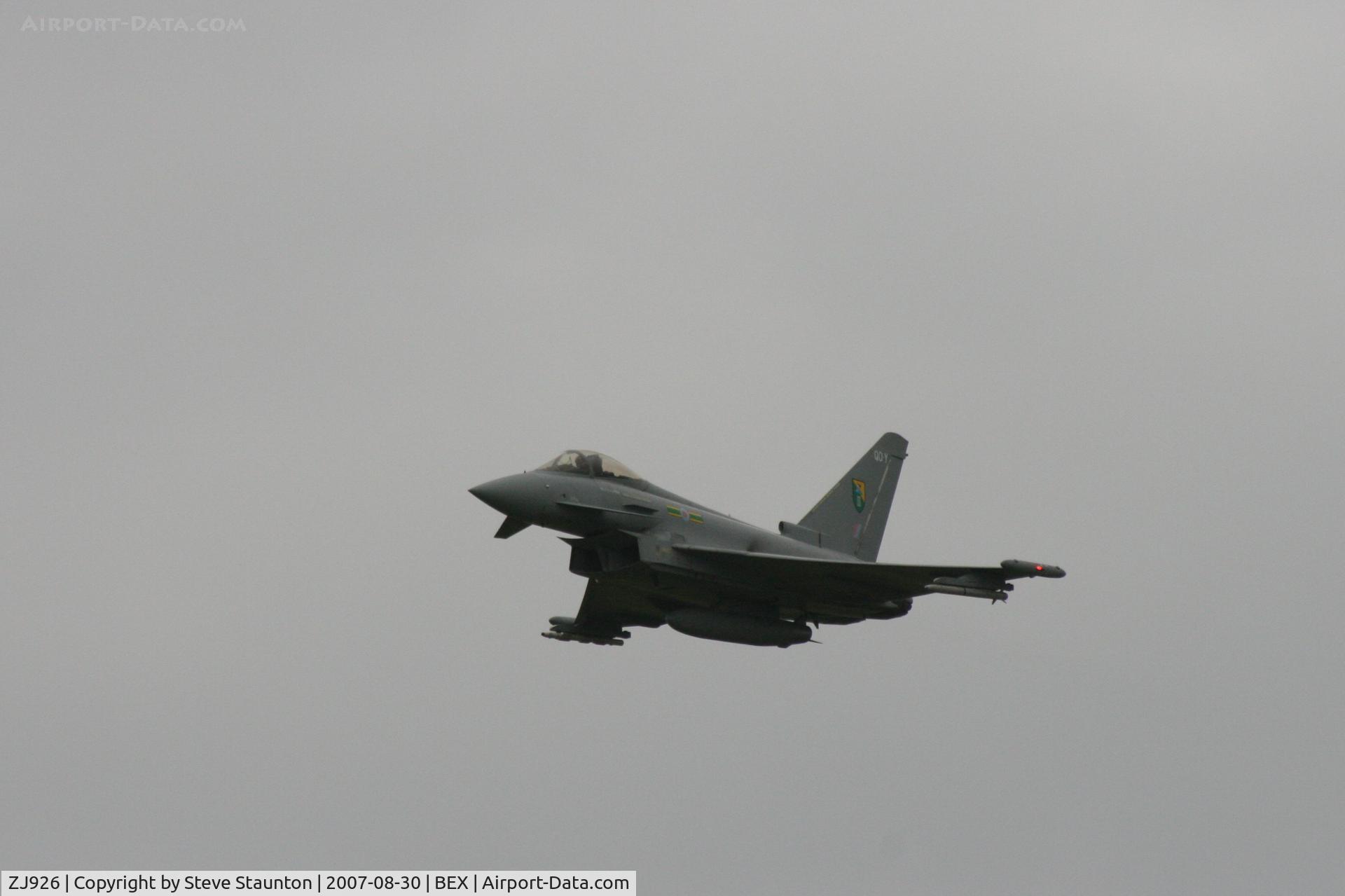 ZJ926, 2006 Eurofighter EF-2000 Typhoon F2 C/N 0083/BS017, RAF Benson Families Day, RAF Benson, Oxfordshire, England - August 2007