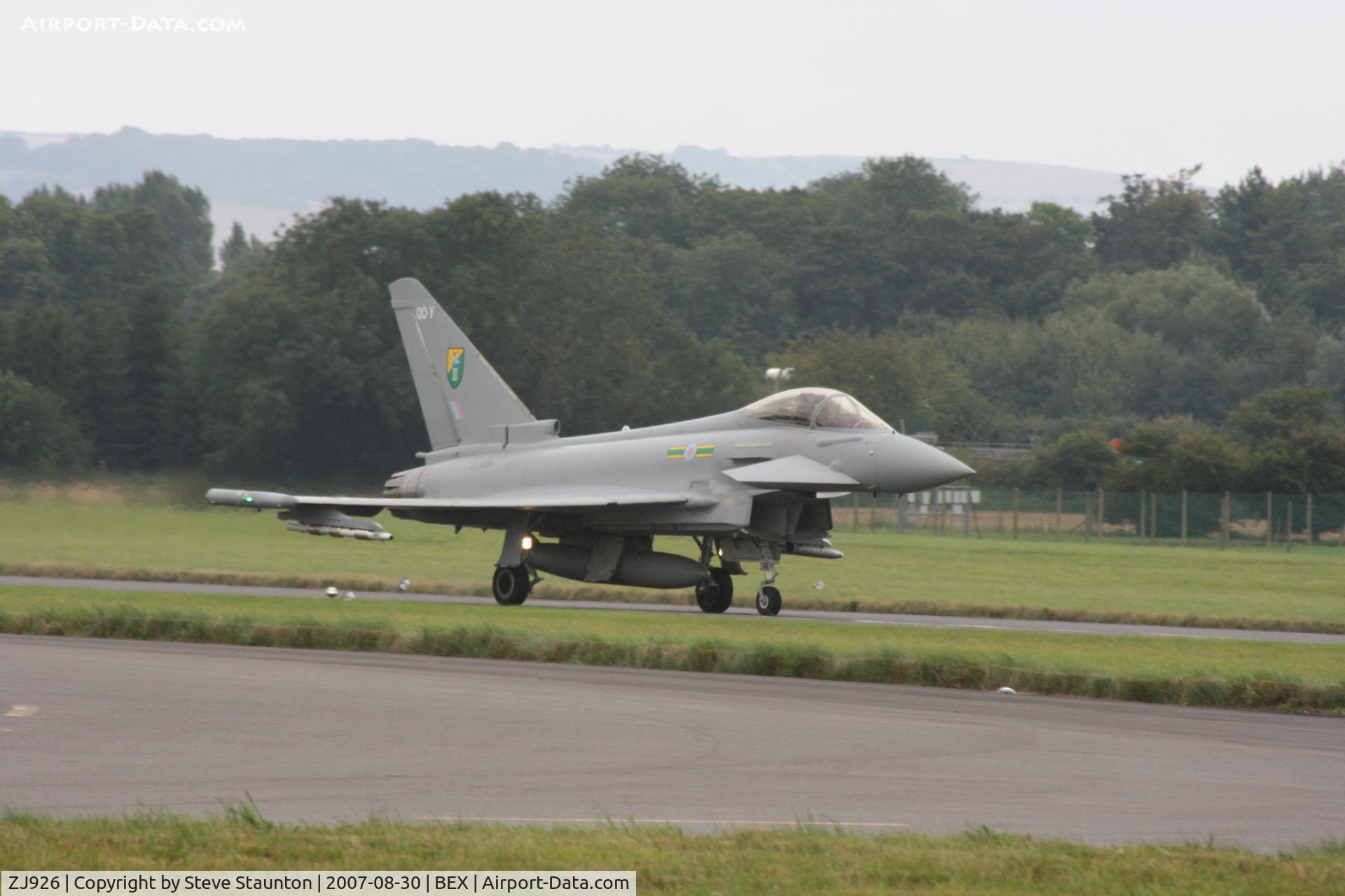 ZJ926, 2006 Eurofighter EF-2000 Typhoon F2 C/N 0083/BS017, RAF Benson Families Day, RAF Benson, Oxfordshire, England - August 2007