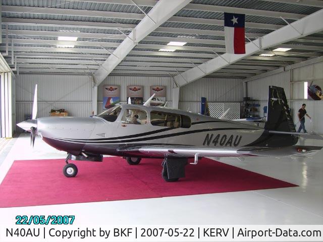 N40AU, 2007 Mooney M20TN Acclaim C/N 31-0038, New Mooney, flew from TX to Wales where it is based now.
